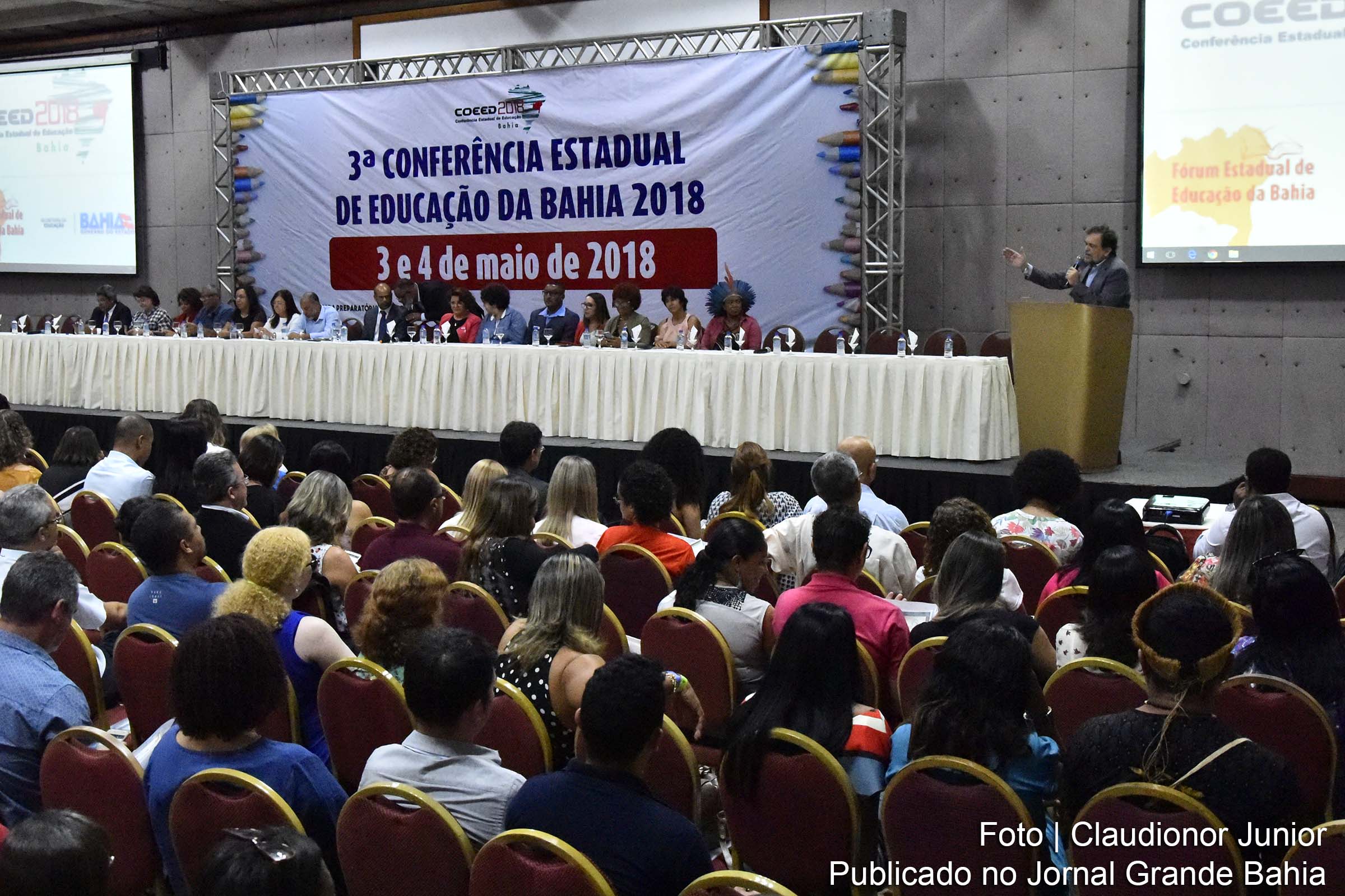 3ª Conferência Estadual de Educação da Bahia, realizada em Salvador.