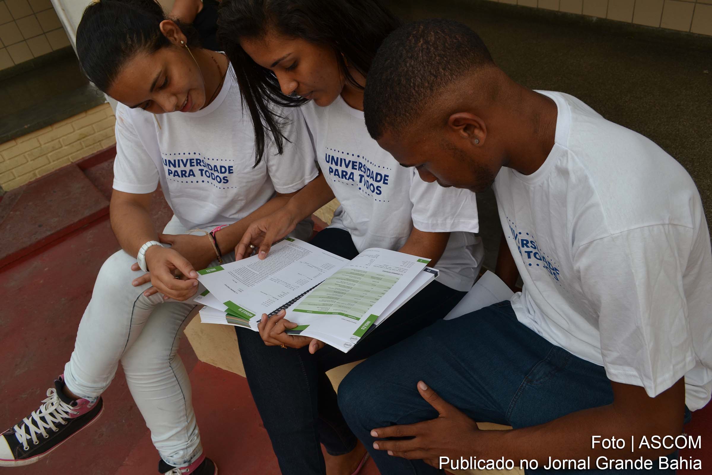 Estudantes do curso pré-vestibular Universidade para Todos.