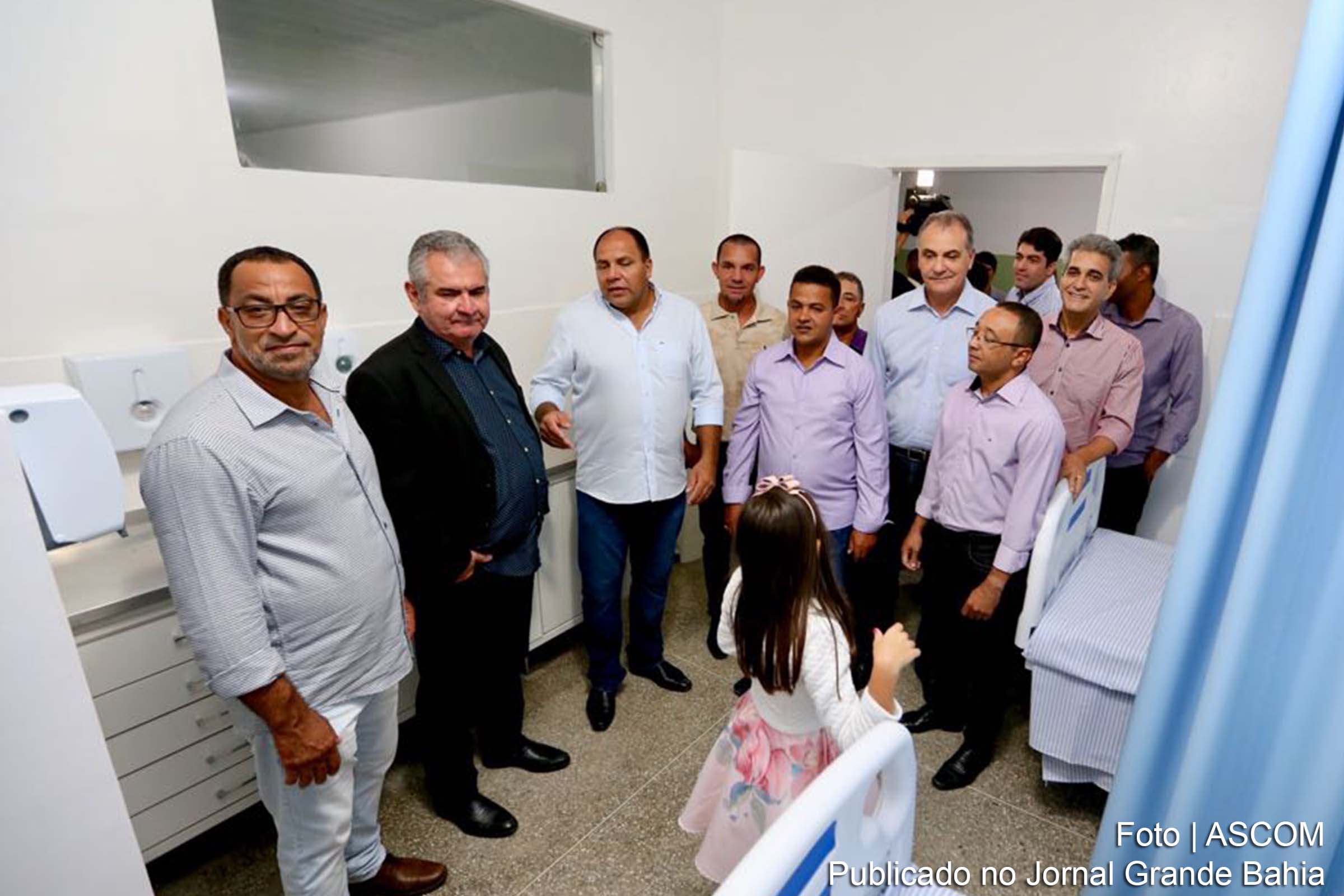 Deputado Angelo Coronel durante inauguração do Hospital Municipal de Conceição do Almeida.