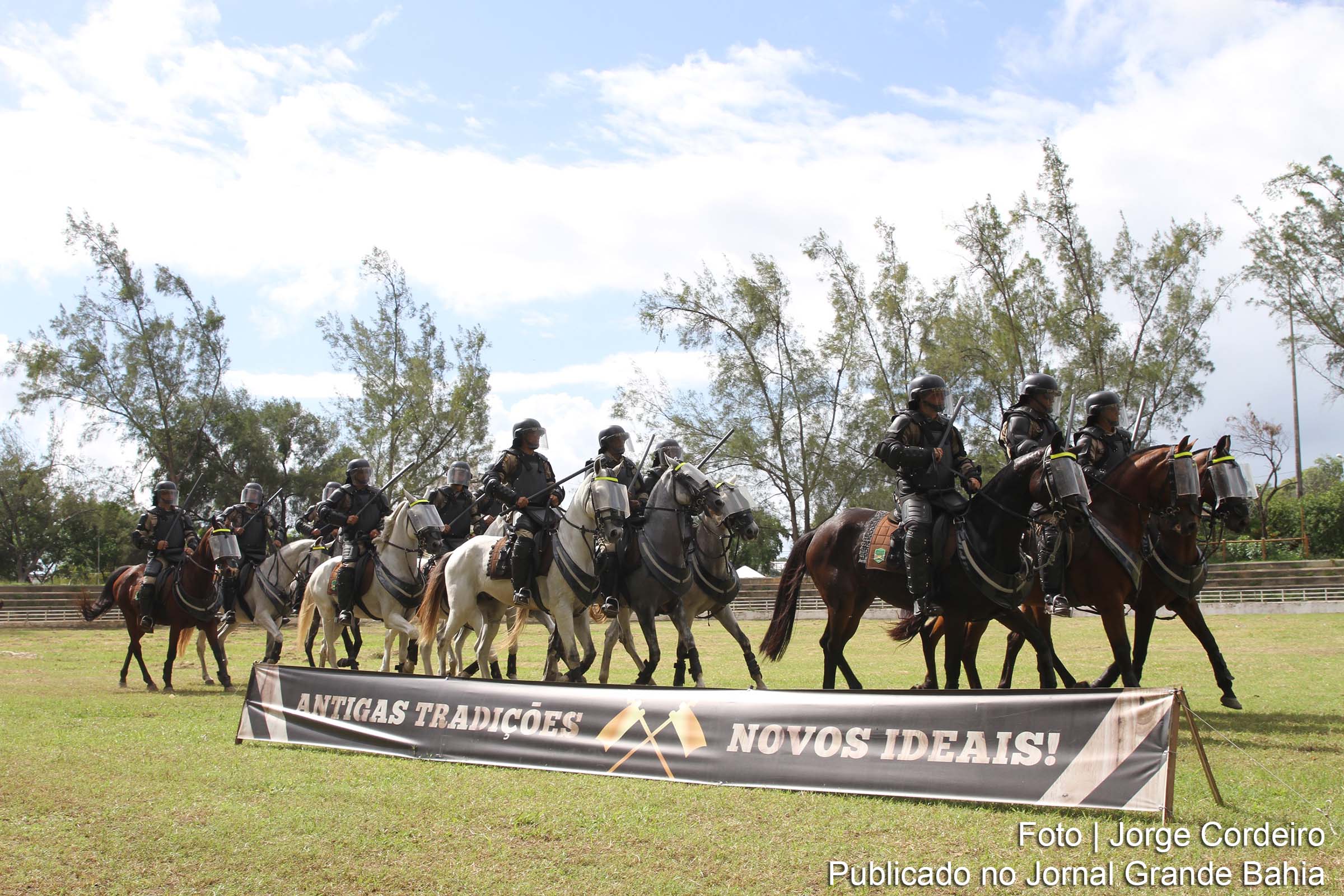 Esquadrão Montado da PM comemora 'Dia da Cavalaria'.