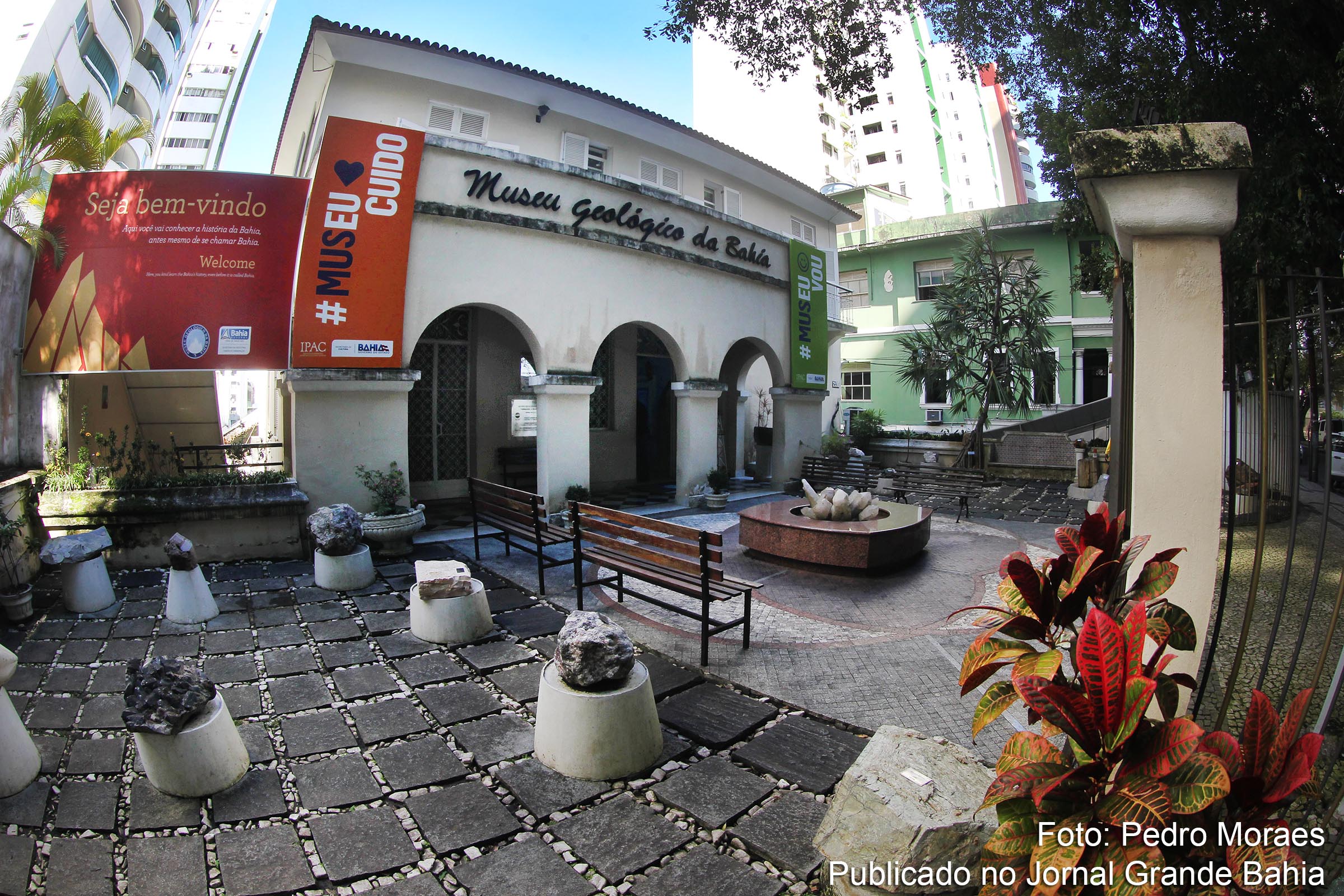 Fachada do Museu Geológico da Bahia.