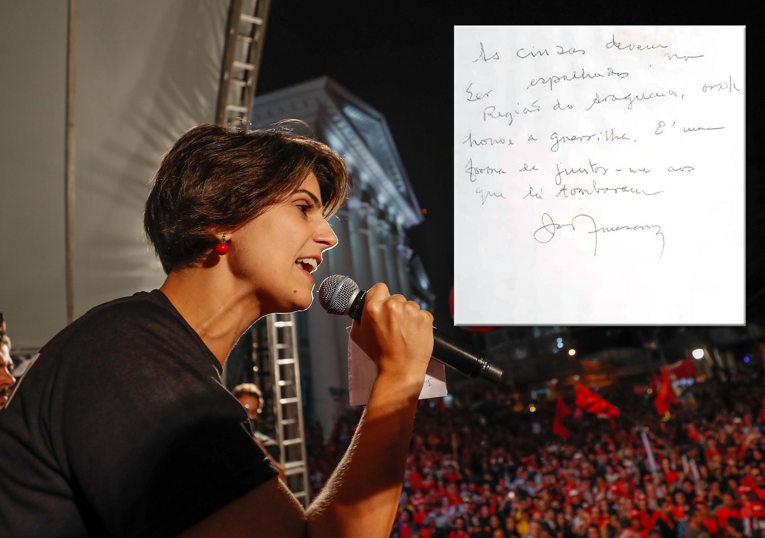 Manuela d'Ávila comenta sobre Guerrilha do Araguaia.