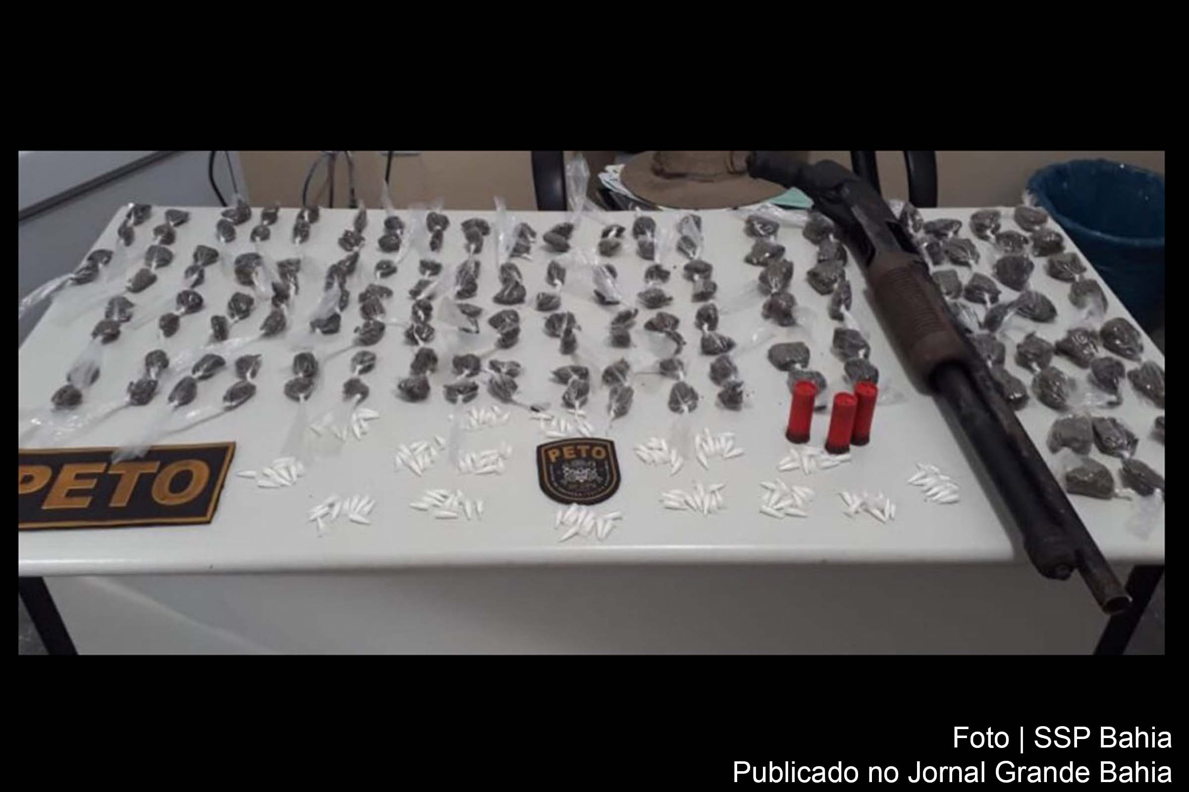 PM apreende 333 porções de drogas na Região Metropolitana de Salvador (RMS)