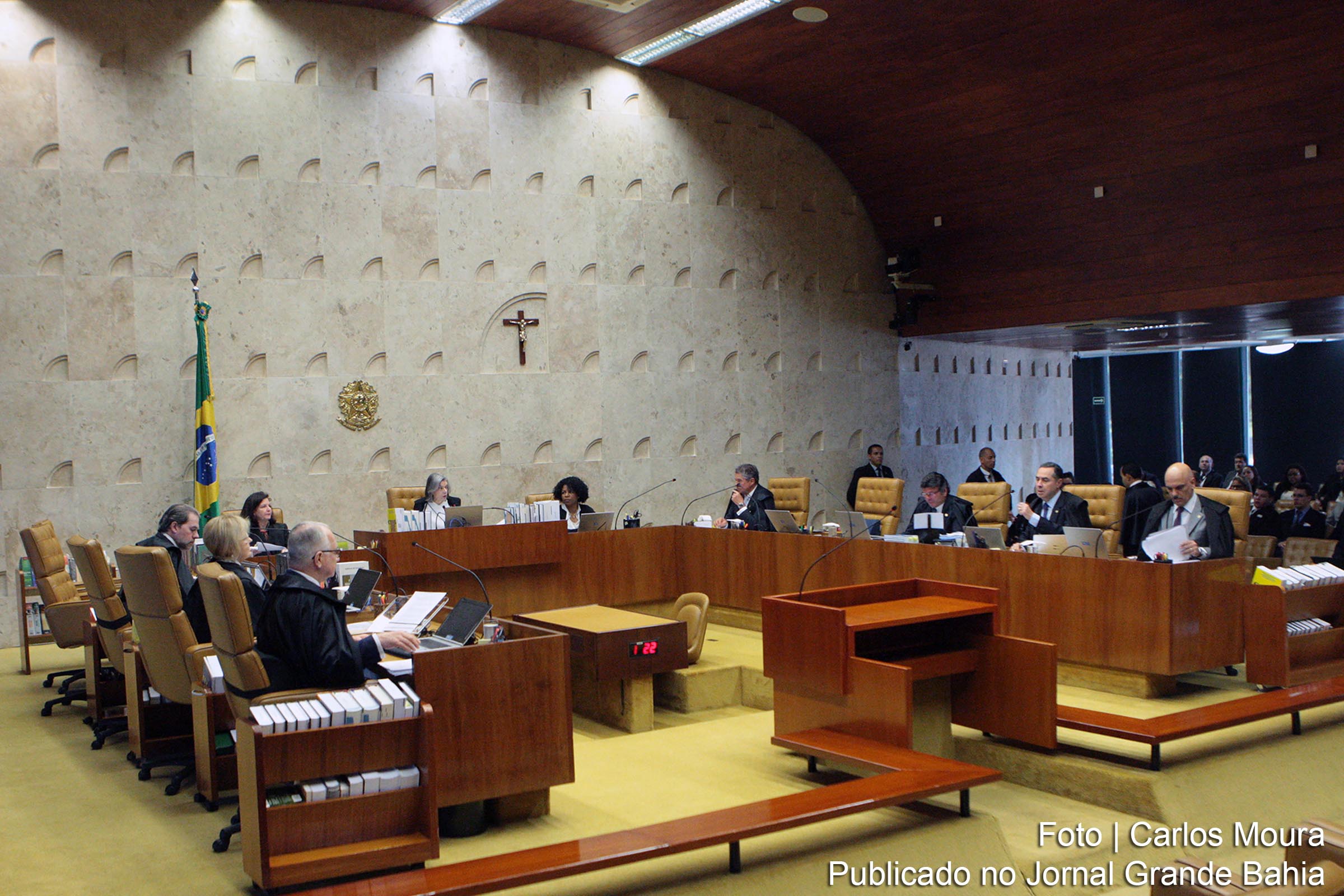 Sessão plenária do Supremo Tribunal Federal (STF), sob a presidência da ministra Cármen Lúcia.