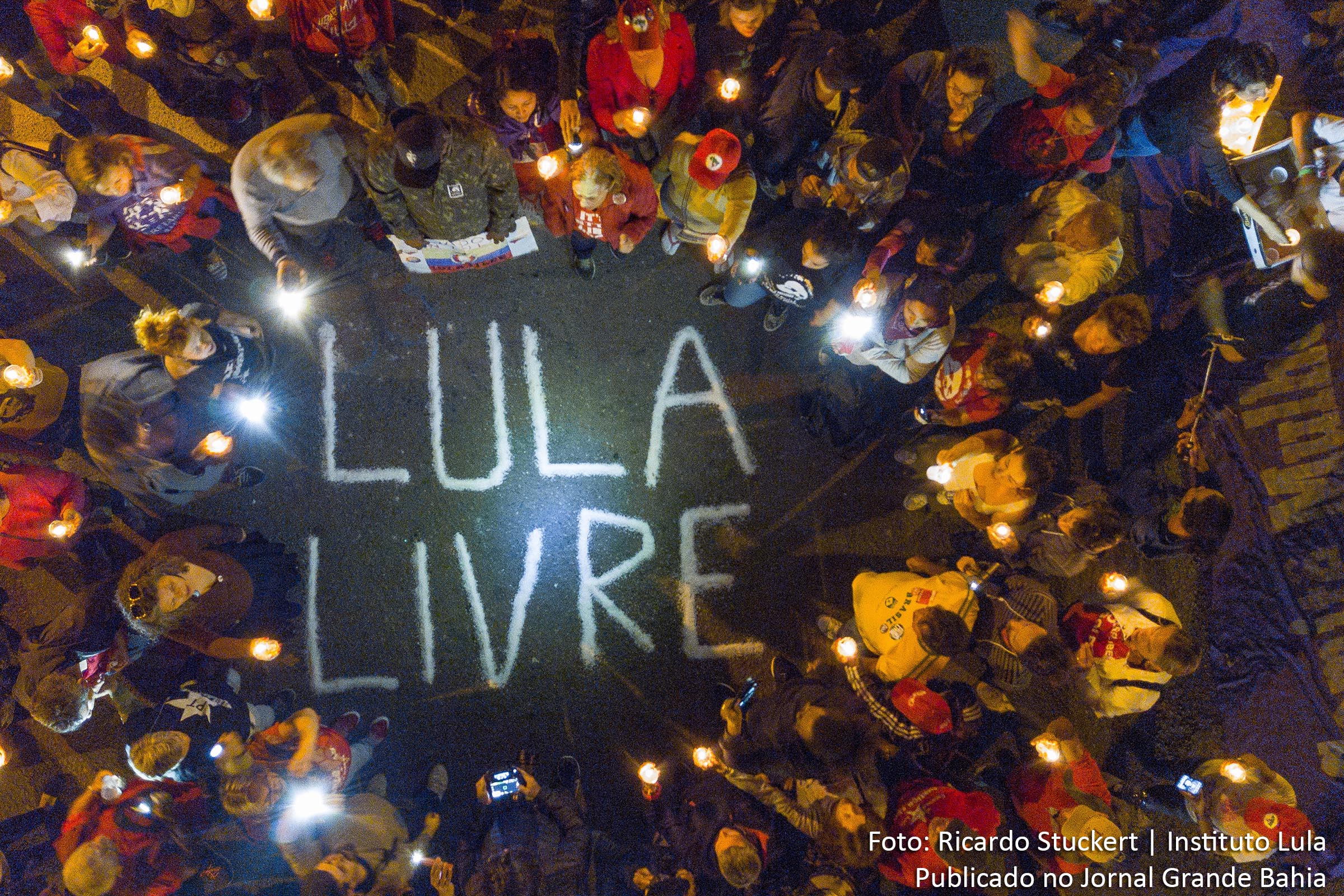Vigília Lula Livre, em Curitiba.