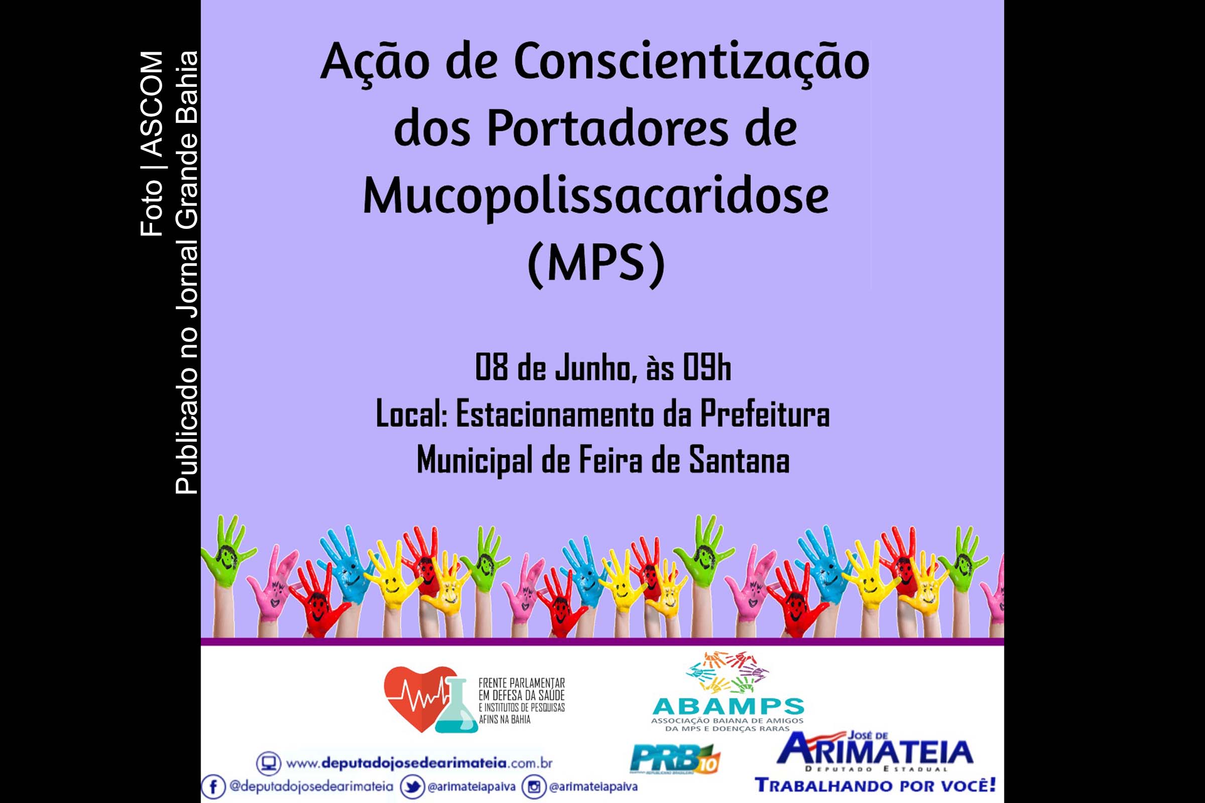 Ação de Conscientização dos Portadores de Mucopolissacaridose ocorre em Feira de Santana