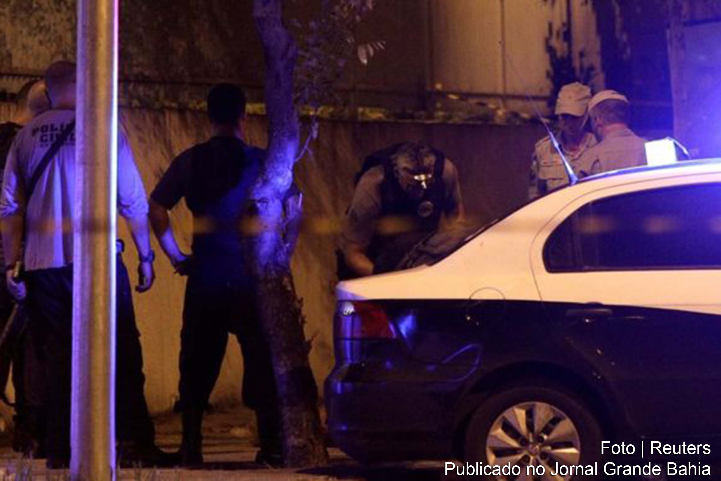 Polícia faz investigação criminal na área do homicídio de Marielle Franco, assassinados no Rio de Janeiro em março de 2018.