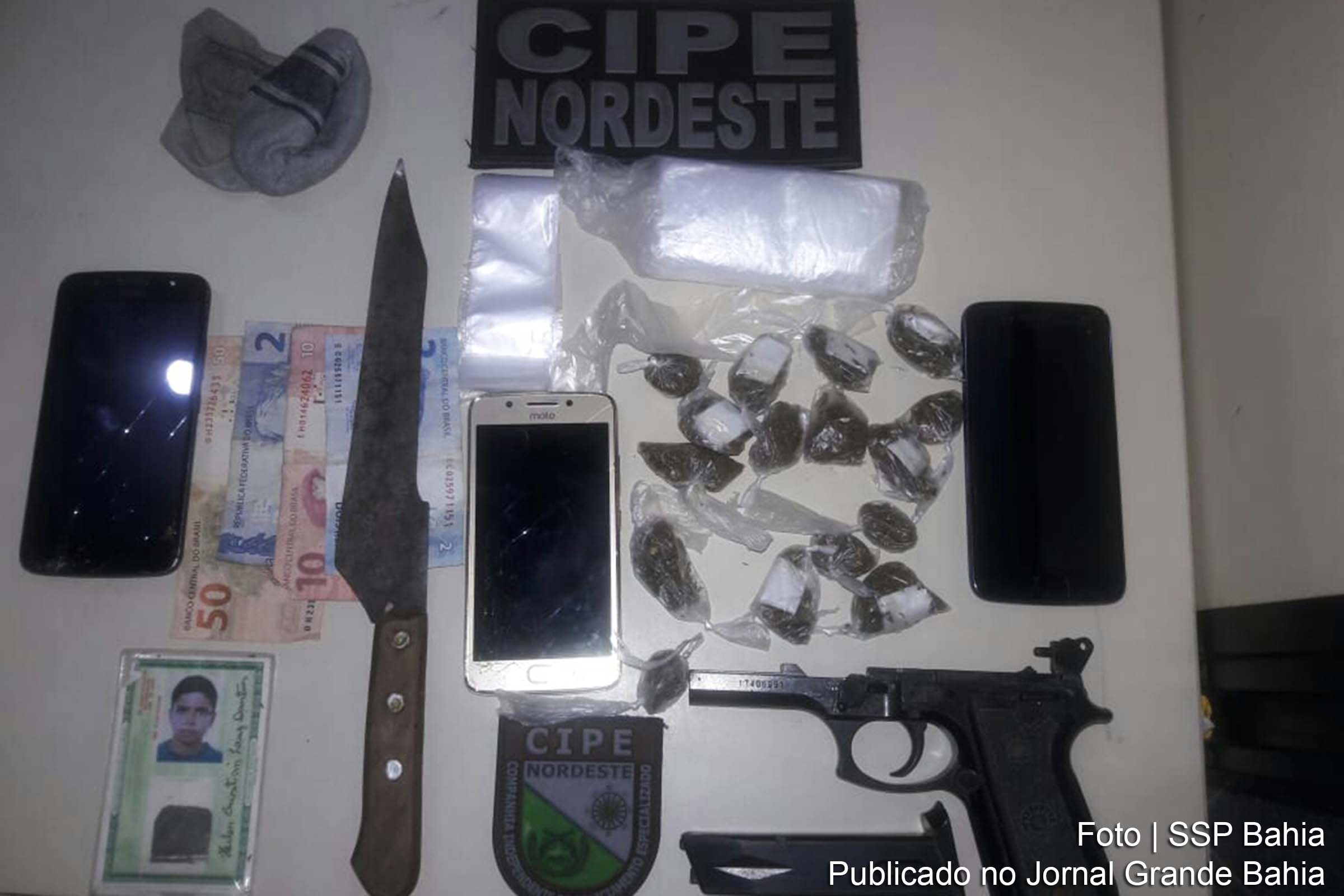 Traficante de 17 anos é surpreendido na cidade de Ribeira do Pombal