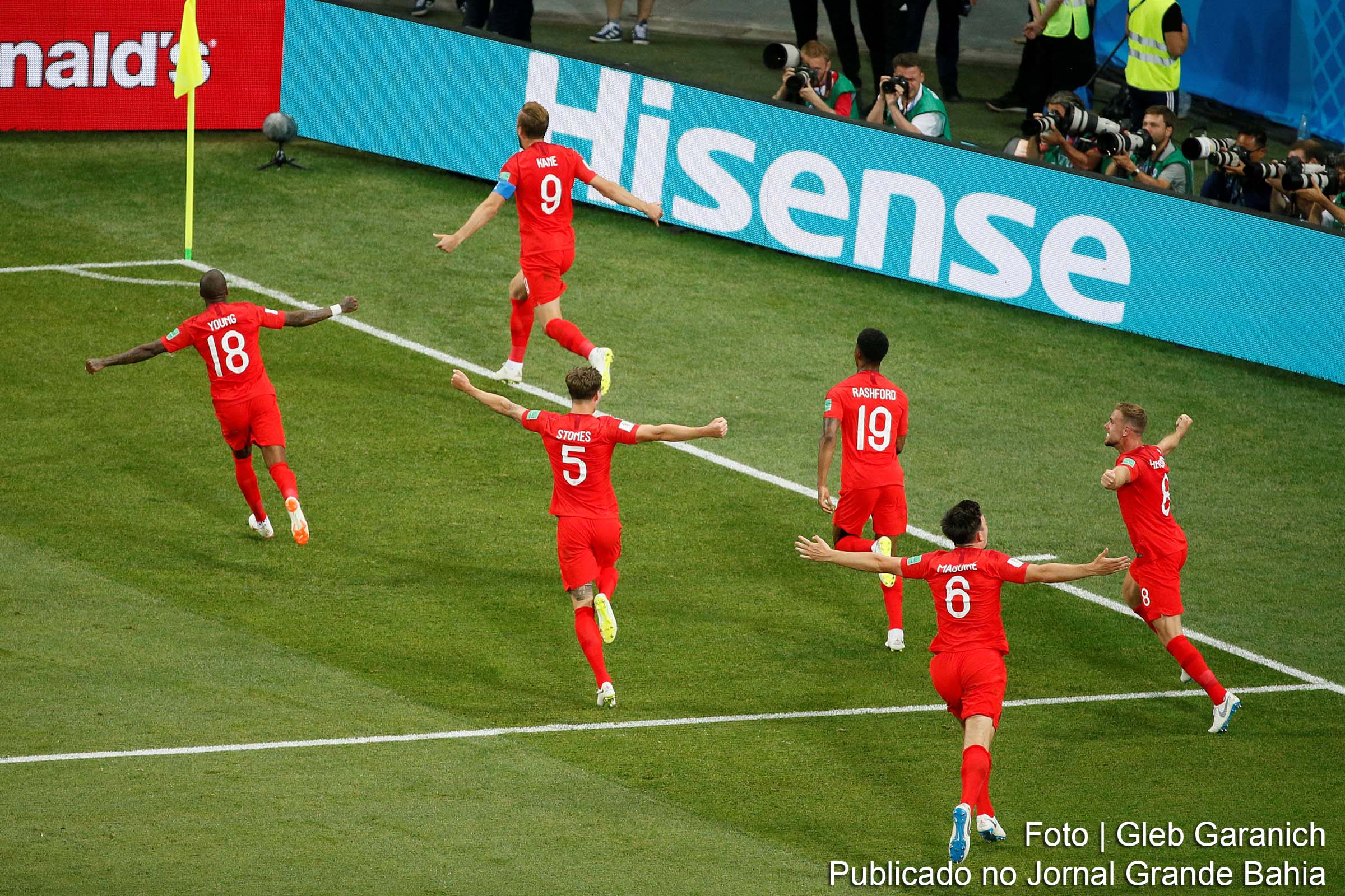 Copa do Mundo 2018: Inglaterra desempata no fim do segundo tempo e vence a Tunísia