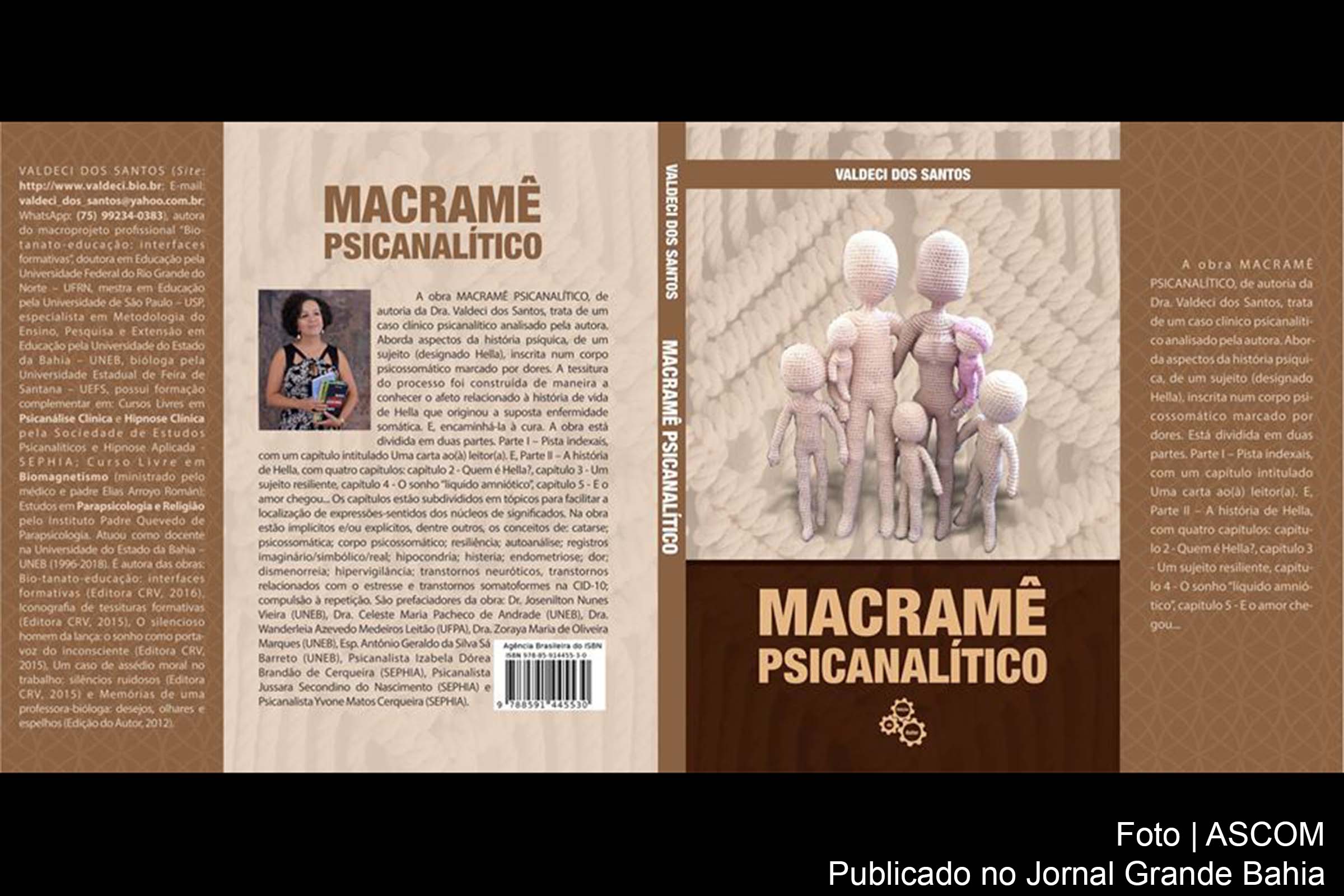 Capa do livro 'Macramê Psicanalítico’.