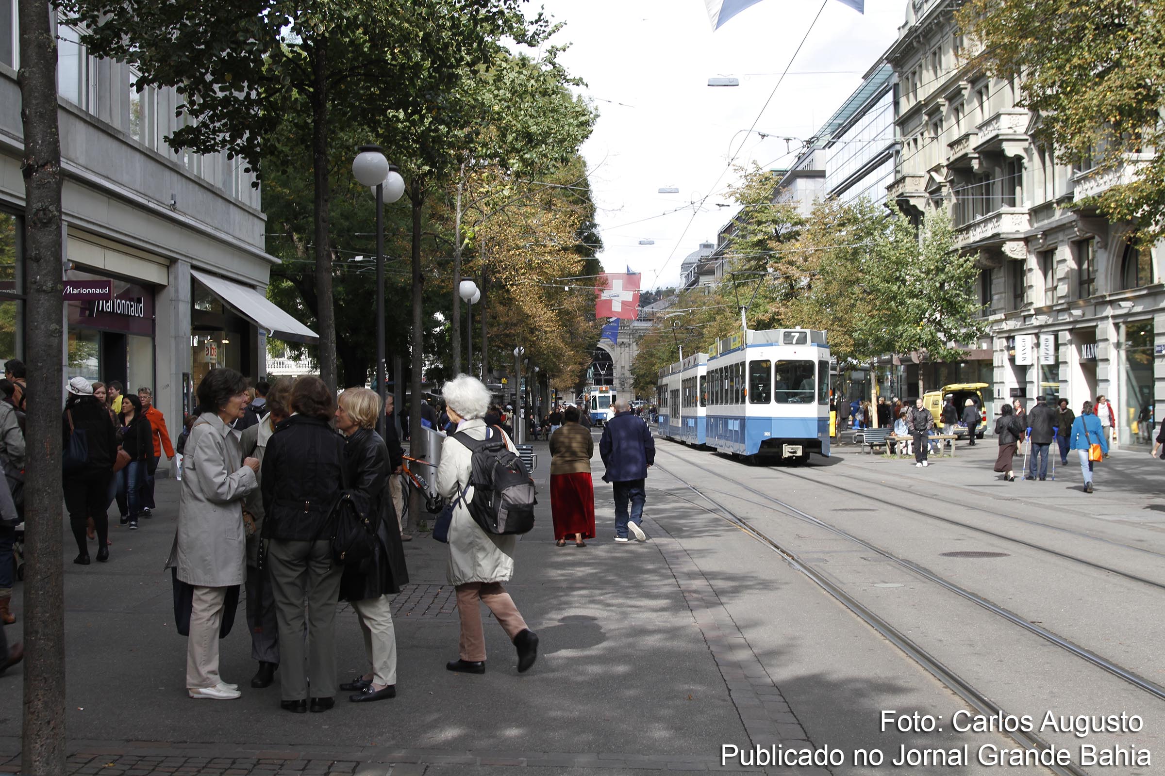 Centro da cidade de Zurique, Suíça.