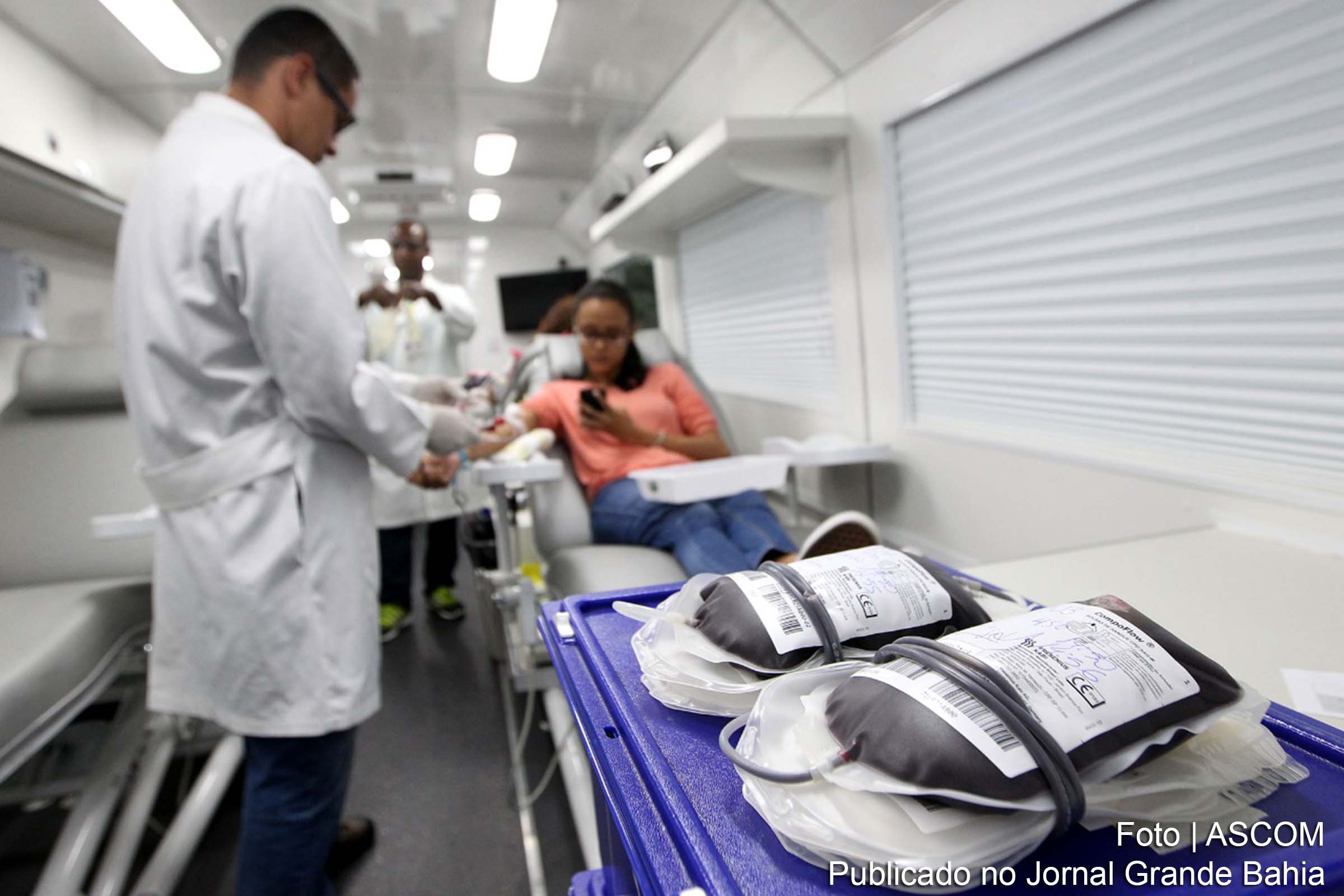 Hemóvel coletou doação de sangue de cidadãos de Feira de Santana.
