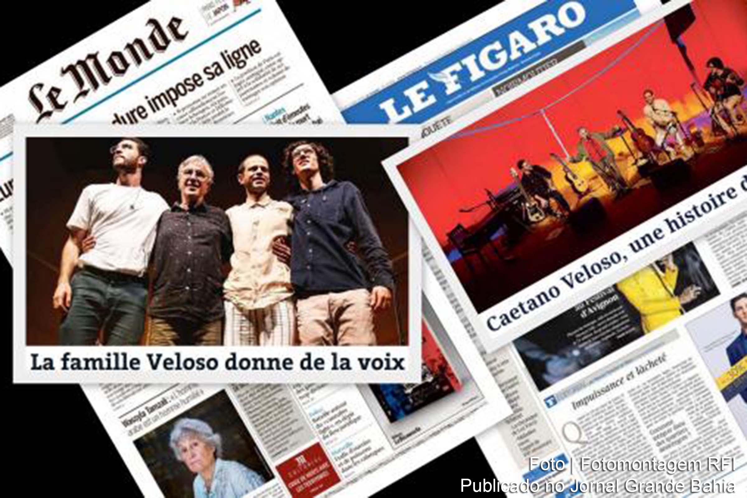 Na imprensa francesa desta quinta-feira destaque para a turnê europeia de Caetano e filhos, com o show Ofertorio, que estreia esta noite em Lyon, no sudeste da França.