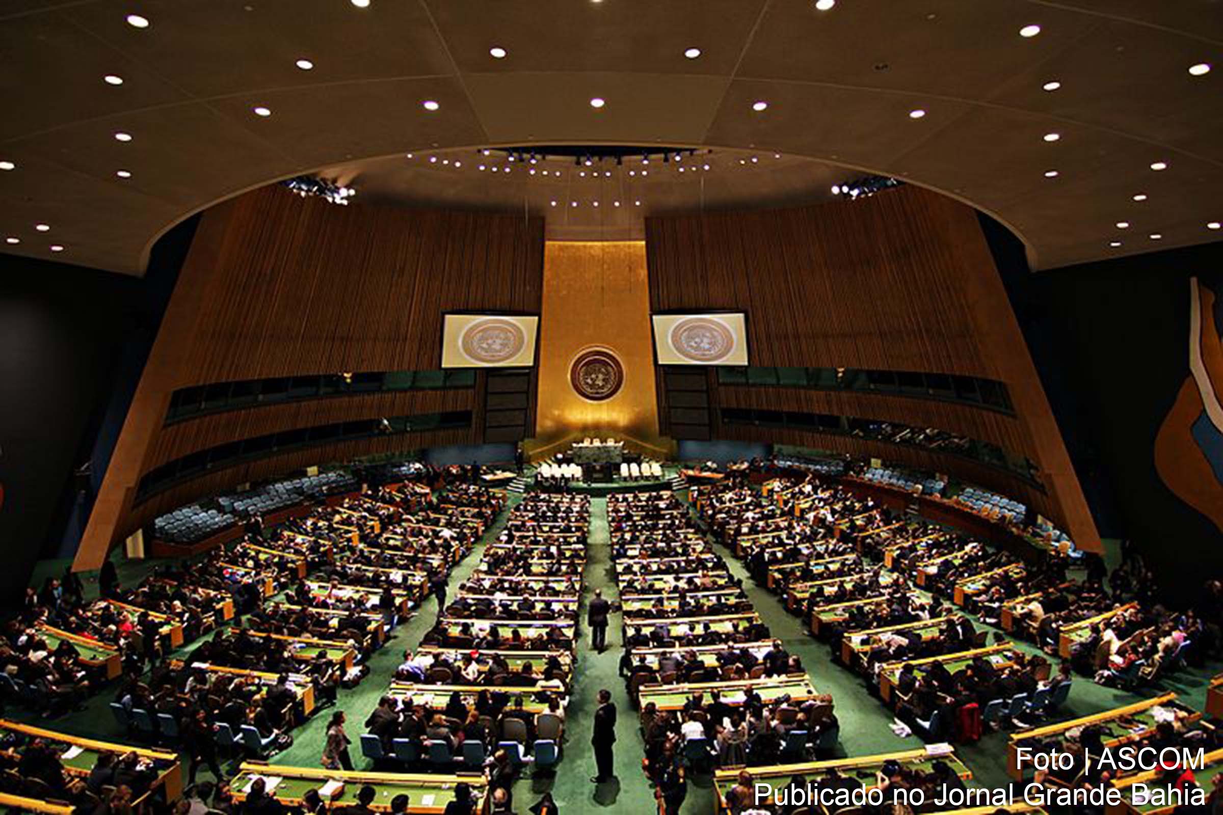 Plenário da Assembleia Geral da Organização das Nações Unidas (ONU).