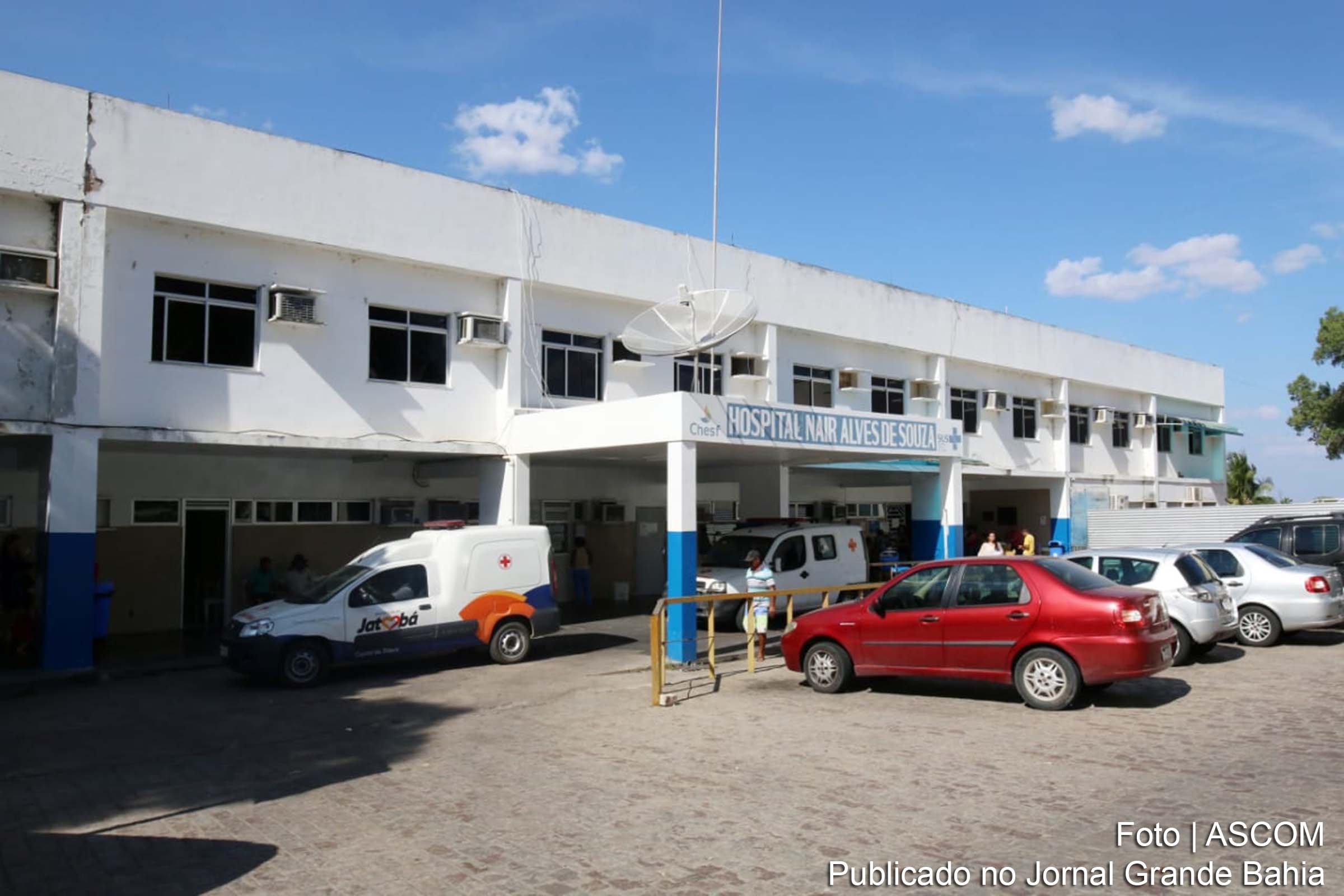 Fachada do Hospital Estadual Nair Alves de Souza. Unidade de saúde fica situada em Paulo Afonso.