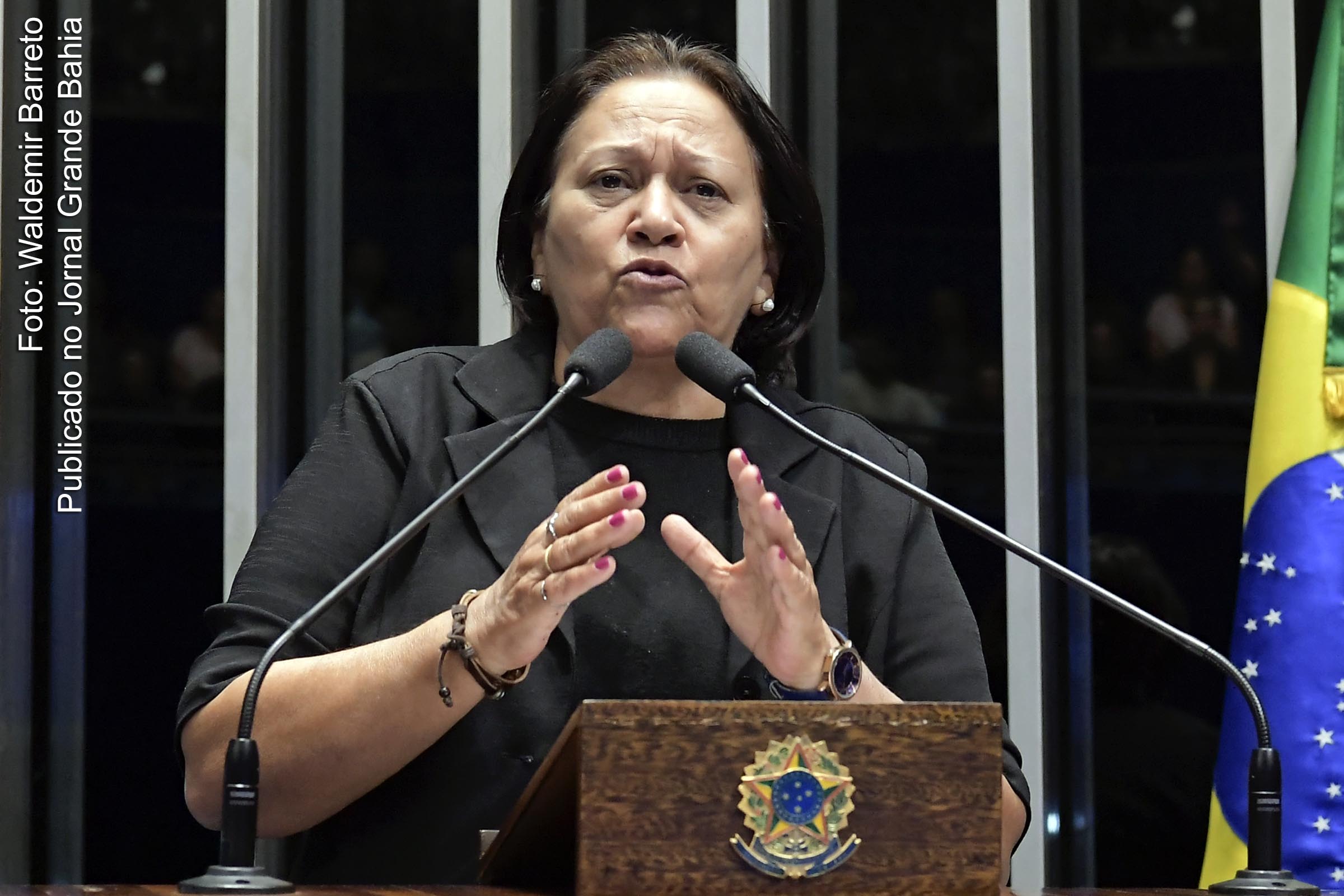 Senadora Fátima Bezerra (PT/RN) apresenta candidatura do governo do Rio Grande do Norte.