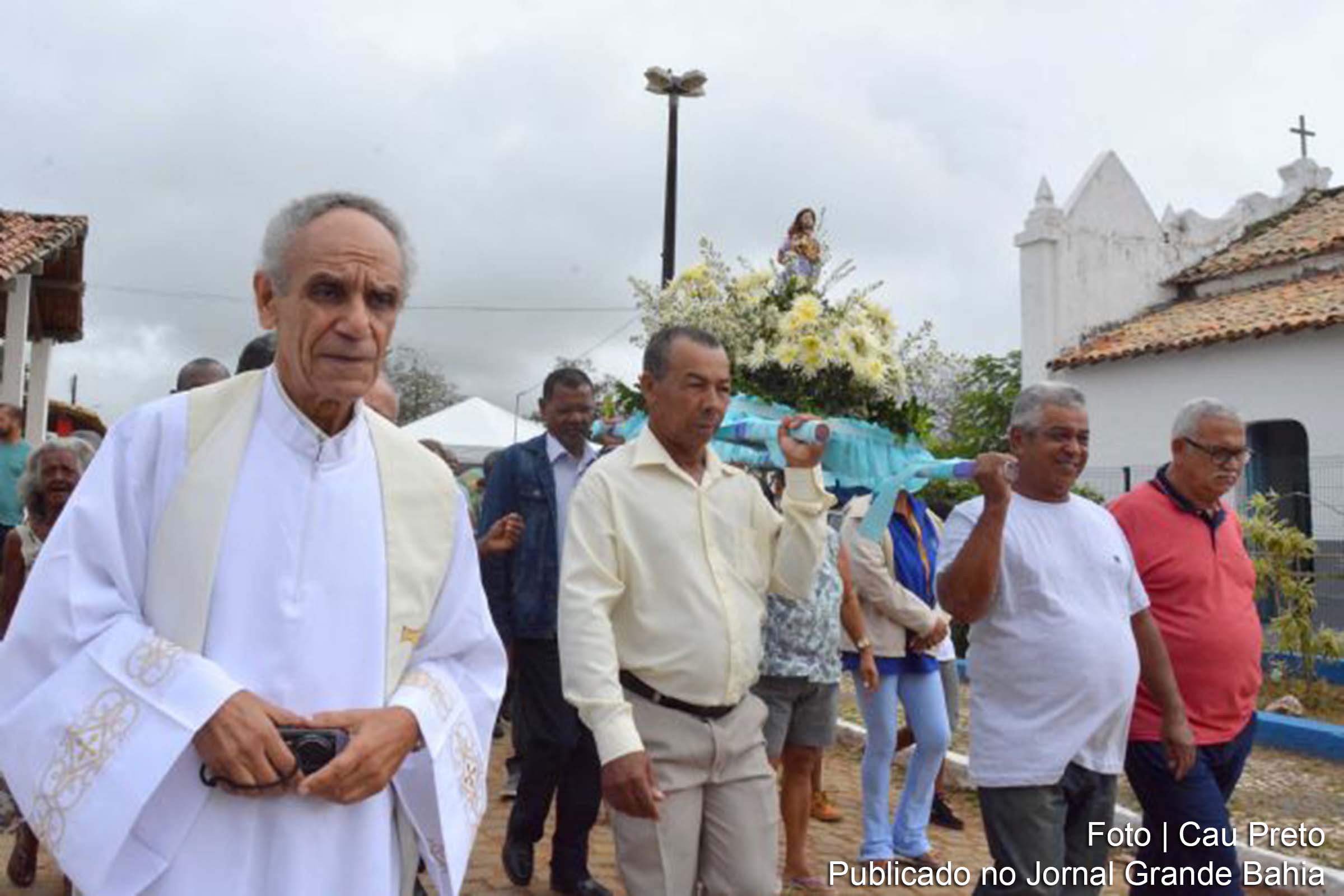 Procissão em comemoração ao Dia de São Roque.
