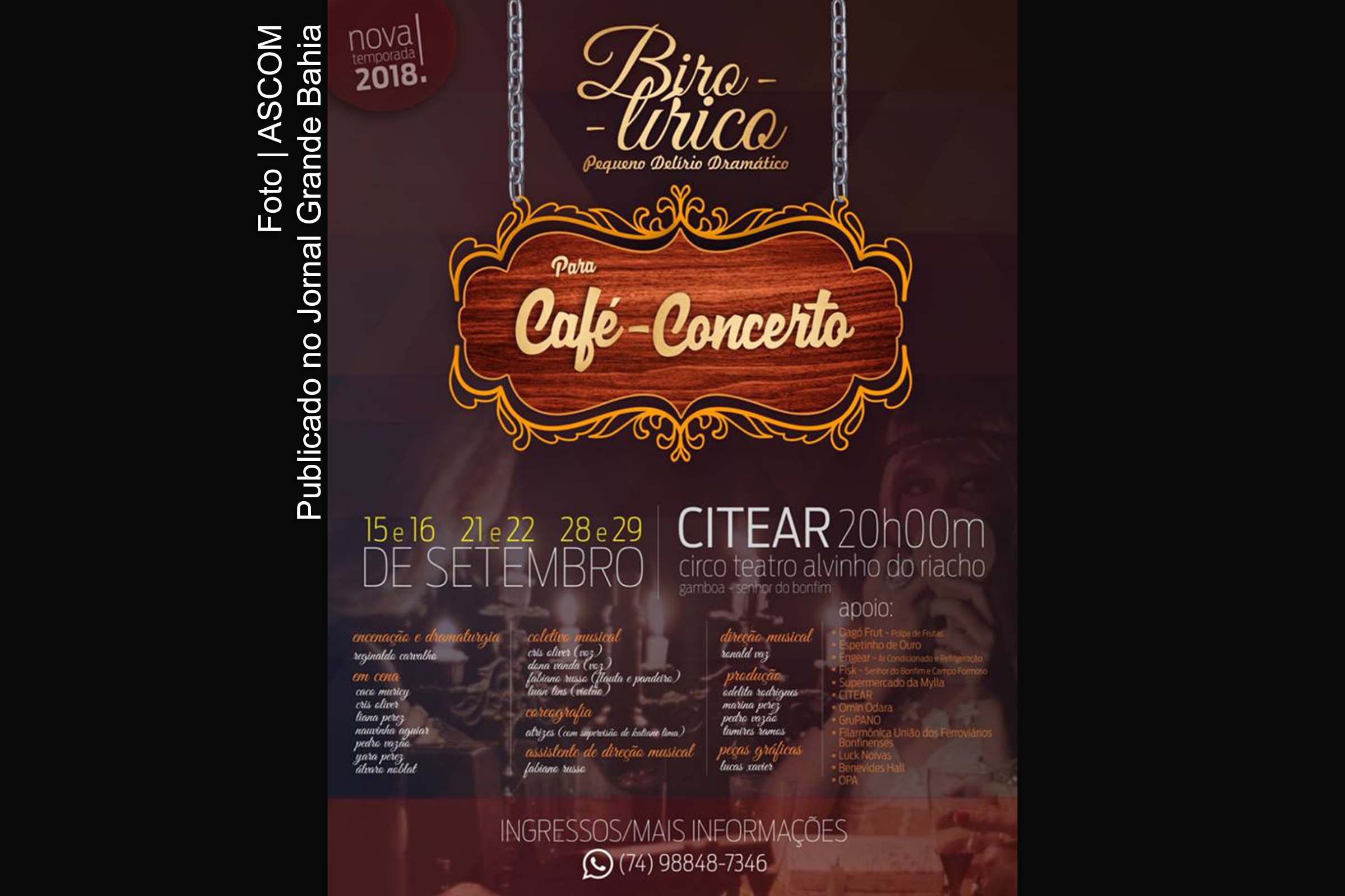 Cartaz do espetáculo teatral ‘Biro-lírico’.