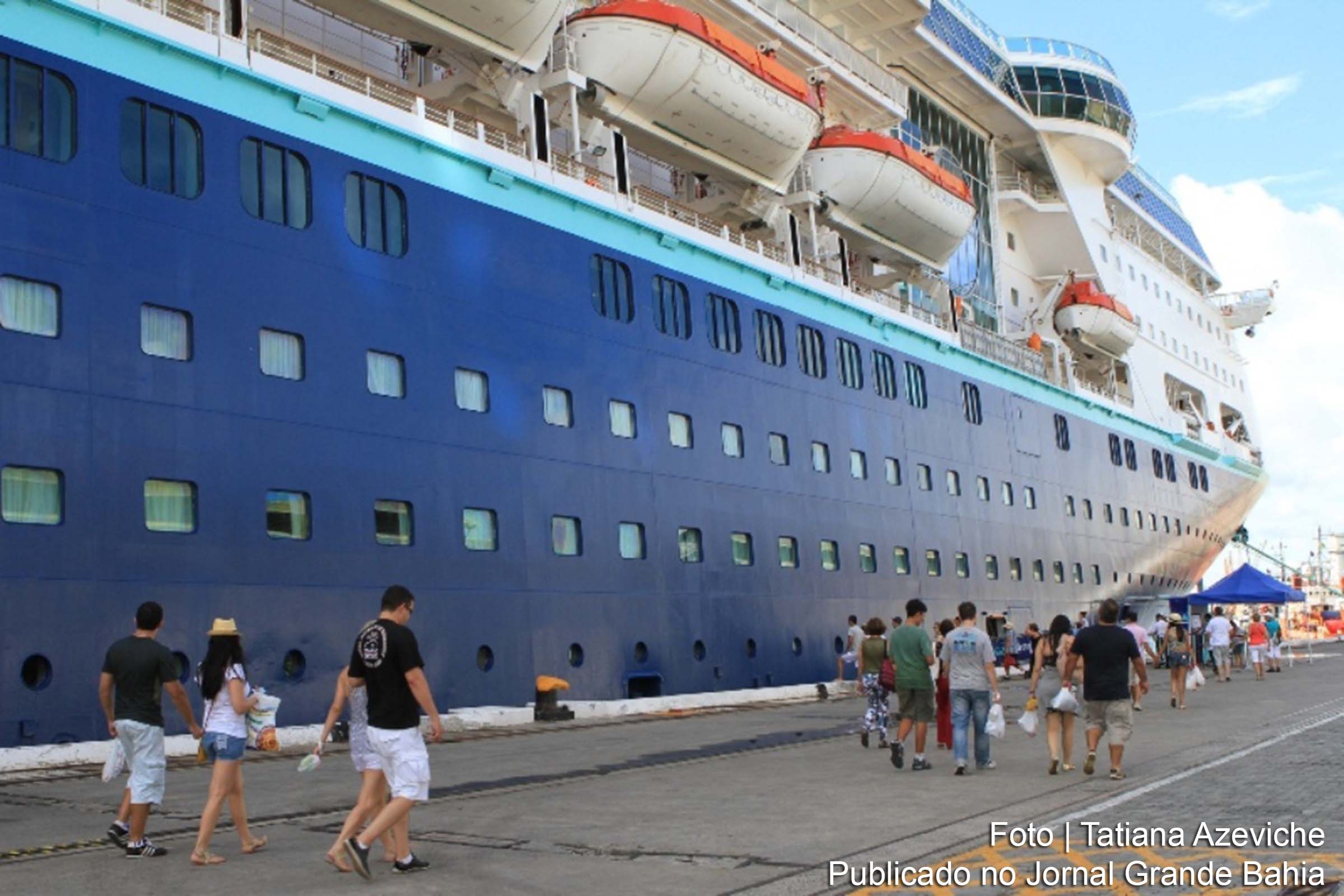 Até abril de 2019, é esperado o desembarque de 241.358 turistas nos portos de Salvador e de Ilhéus.