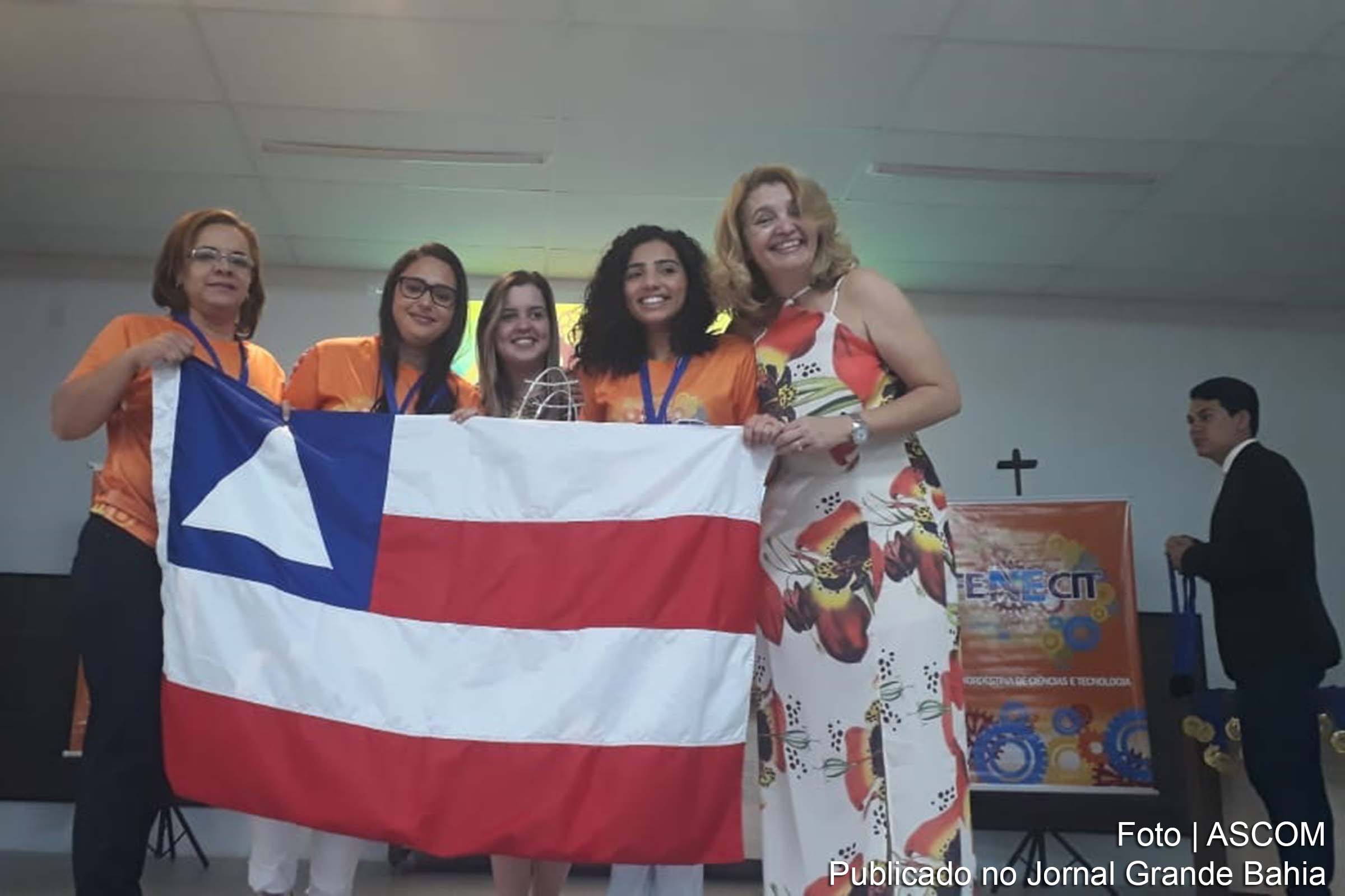 Estudantes premiadas na 14ª edição da Feira Nordestina de Ciências e Tecnologia.