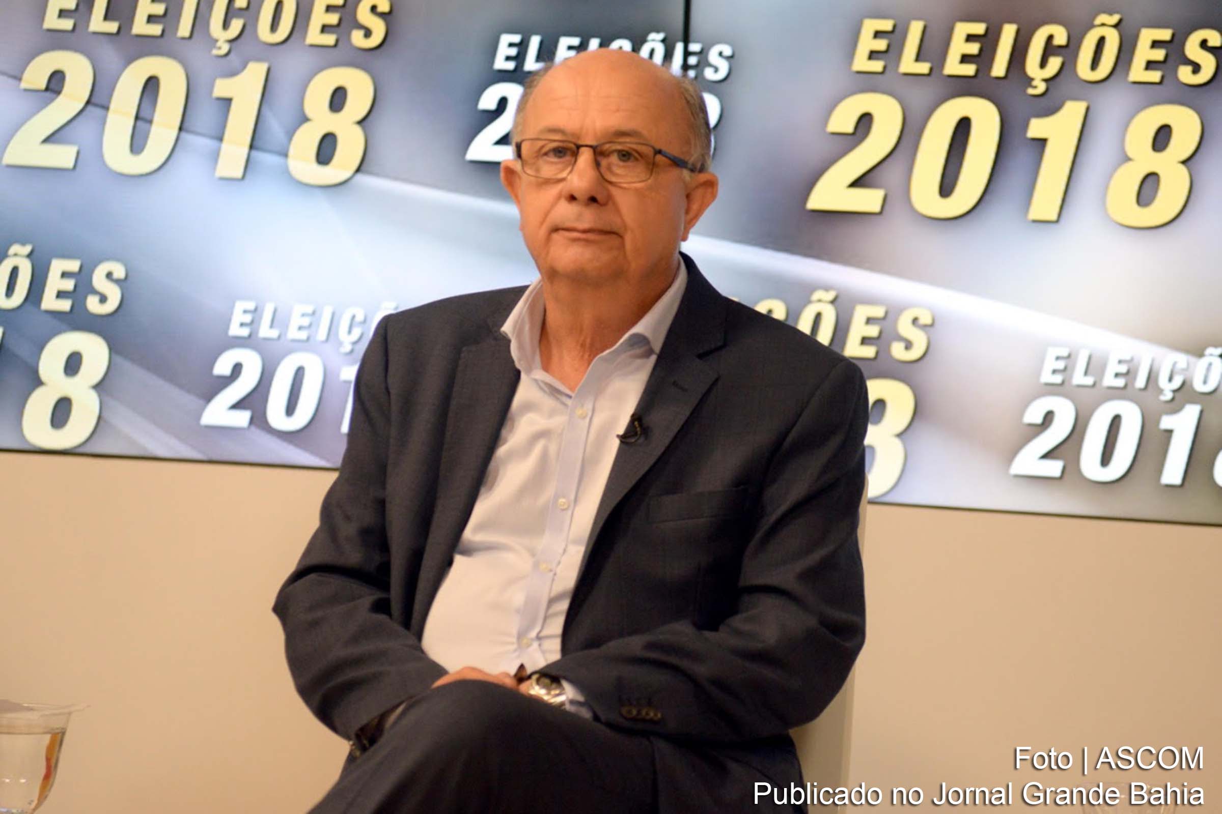 José Ronaldo, candidato ao governo do estado da Bahia durante debate realizado pela TVE.