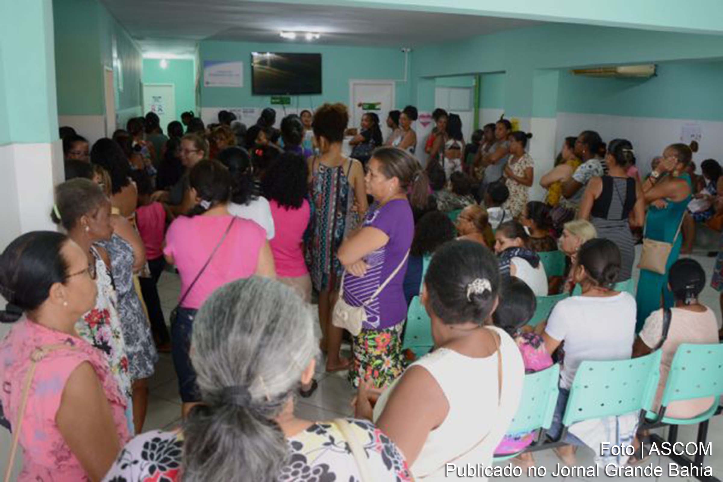 Atendimento no Centro Municipal de Prevenção ao Câncer Romilda Maltez durante a campanha Outubro Rosa.