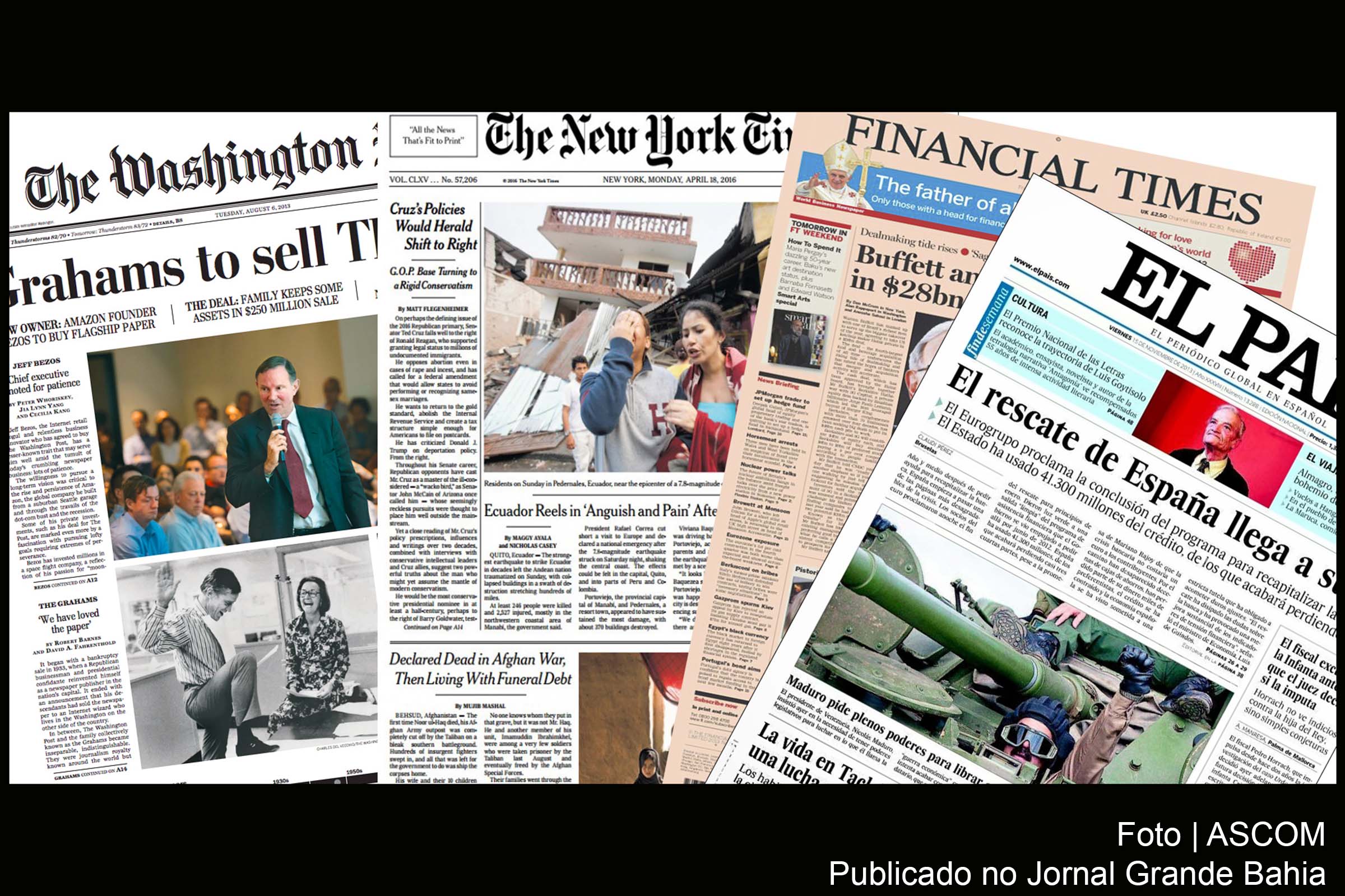 Jornais internacionais destacam eleição no Brasil.