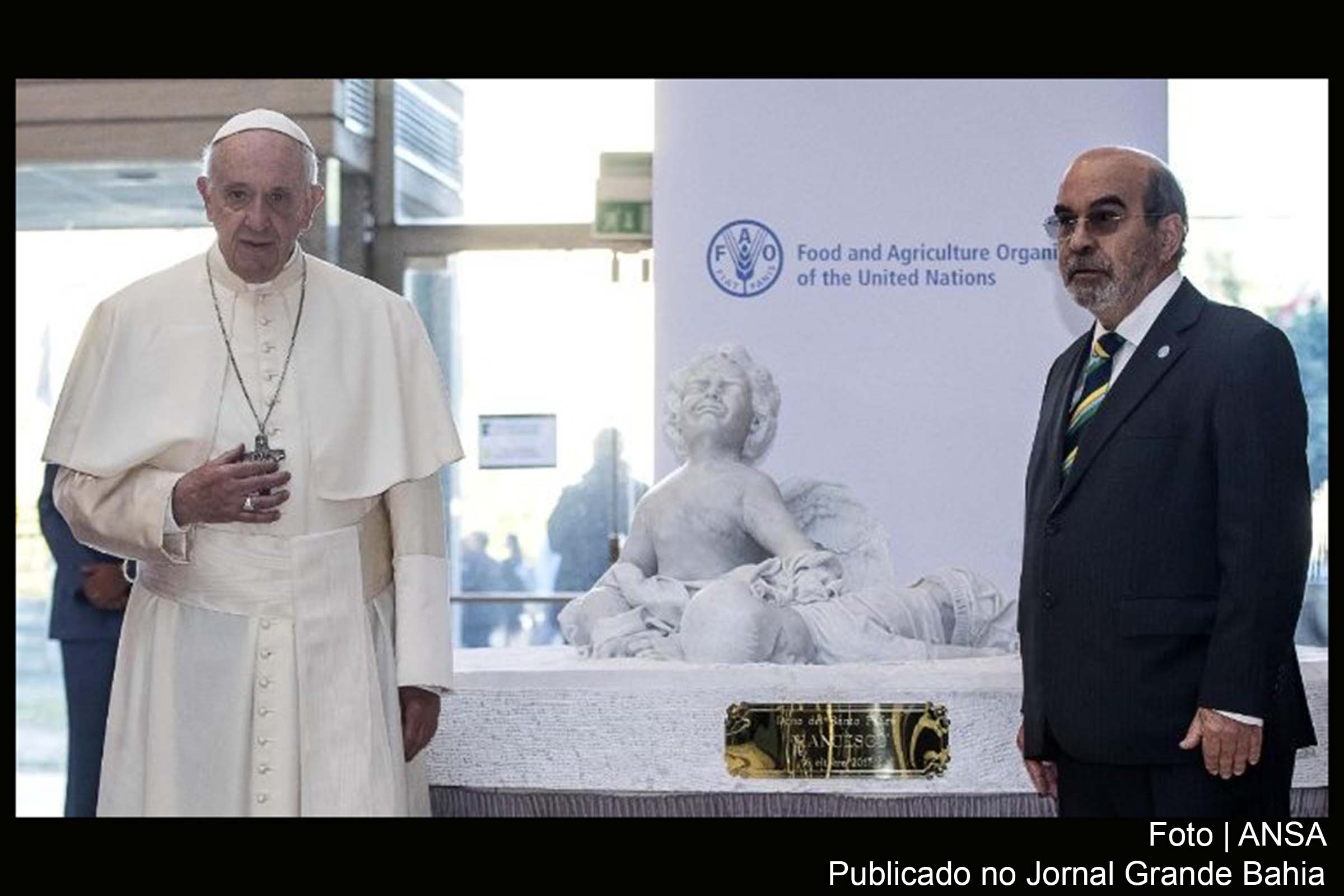 É possível sonhar um mundo sem fome, mas falta vontade política, diz Papa Francisco