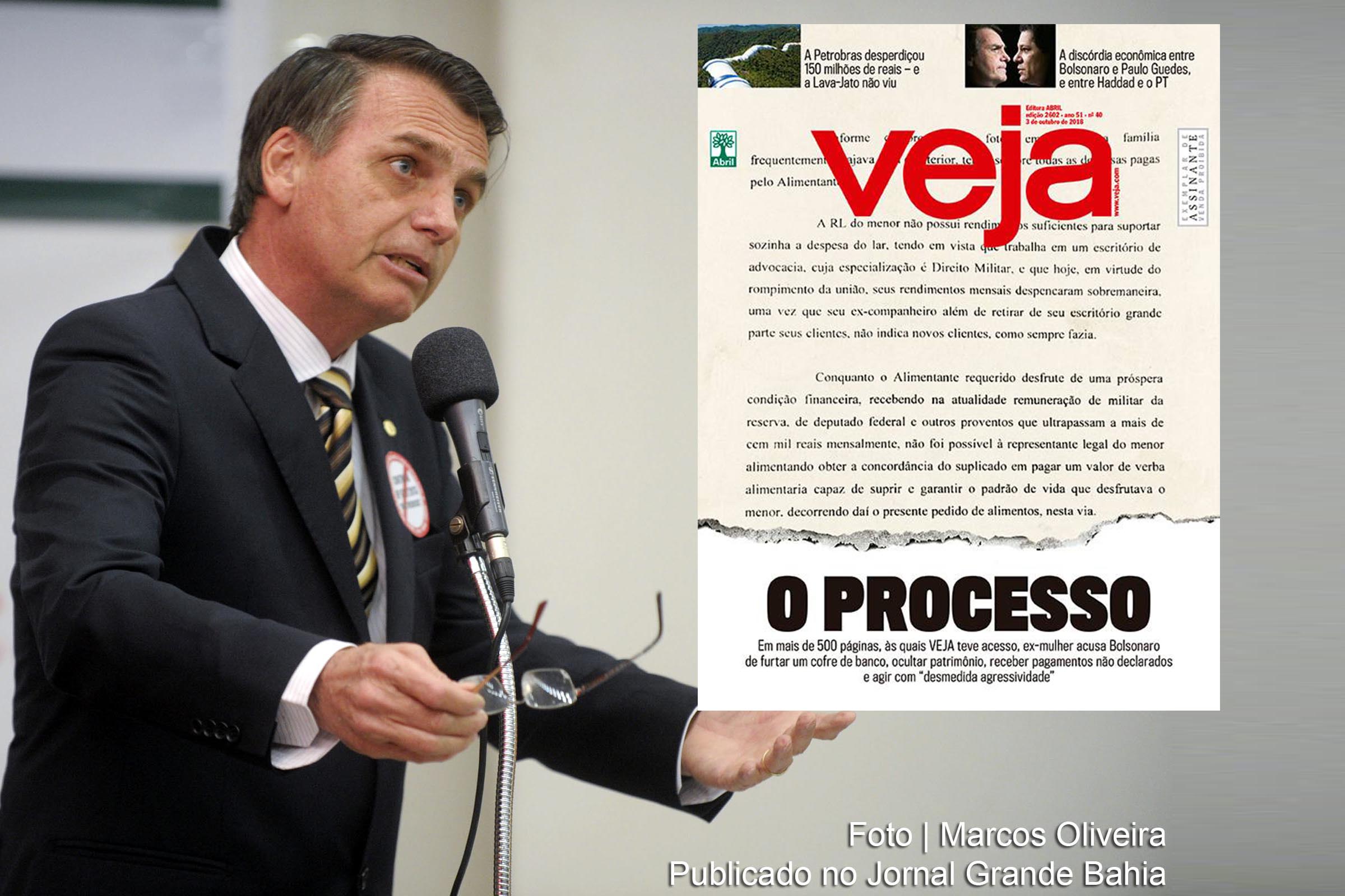 Reportagem de capa da Revista Veja aborda, criticamente, aspectos da vida de Jair Messias Bolsonaro. Candidato à presidência da República de extrema-direita, Jair Bolsonaro (PSL/RJ) é um político identificado por setores da mídia com as ideias do nazismo, fascismo, antissemitismo, misoginia, segregacionismo contra negros e grupos minoritários, que professa discurso do ódio, vinculado a prática da violência física como forma de obter a redução do conflito social.