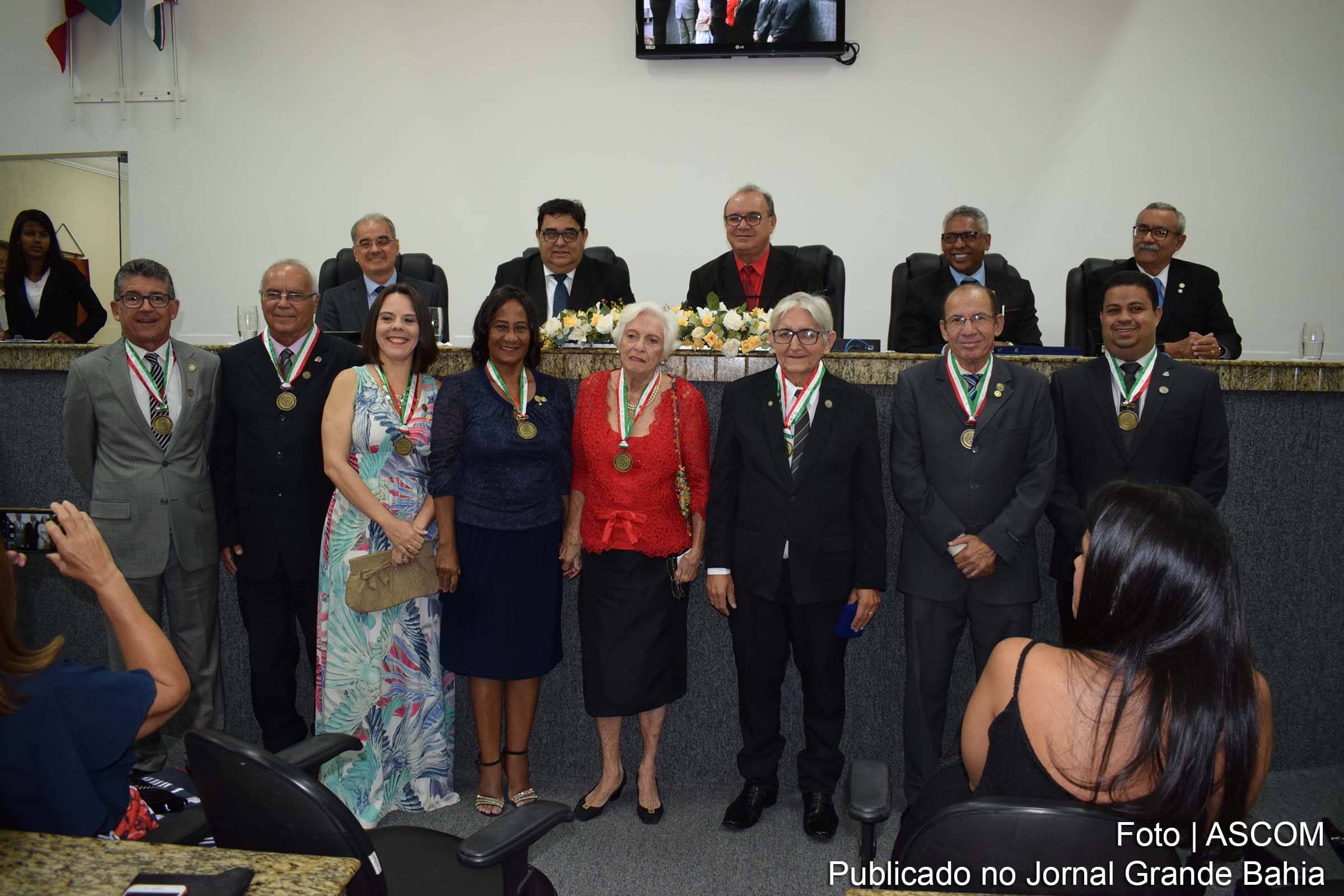 Sessão solene na Câmara Municipal de Feira de Santana comemora Dia da Consciência Rotária.