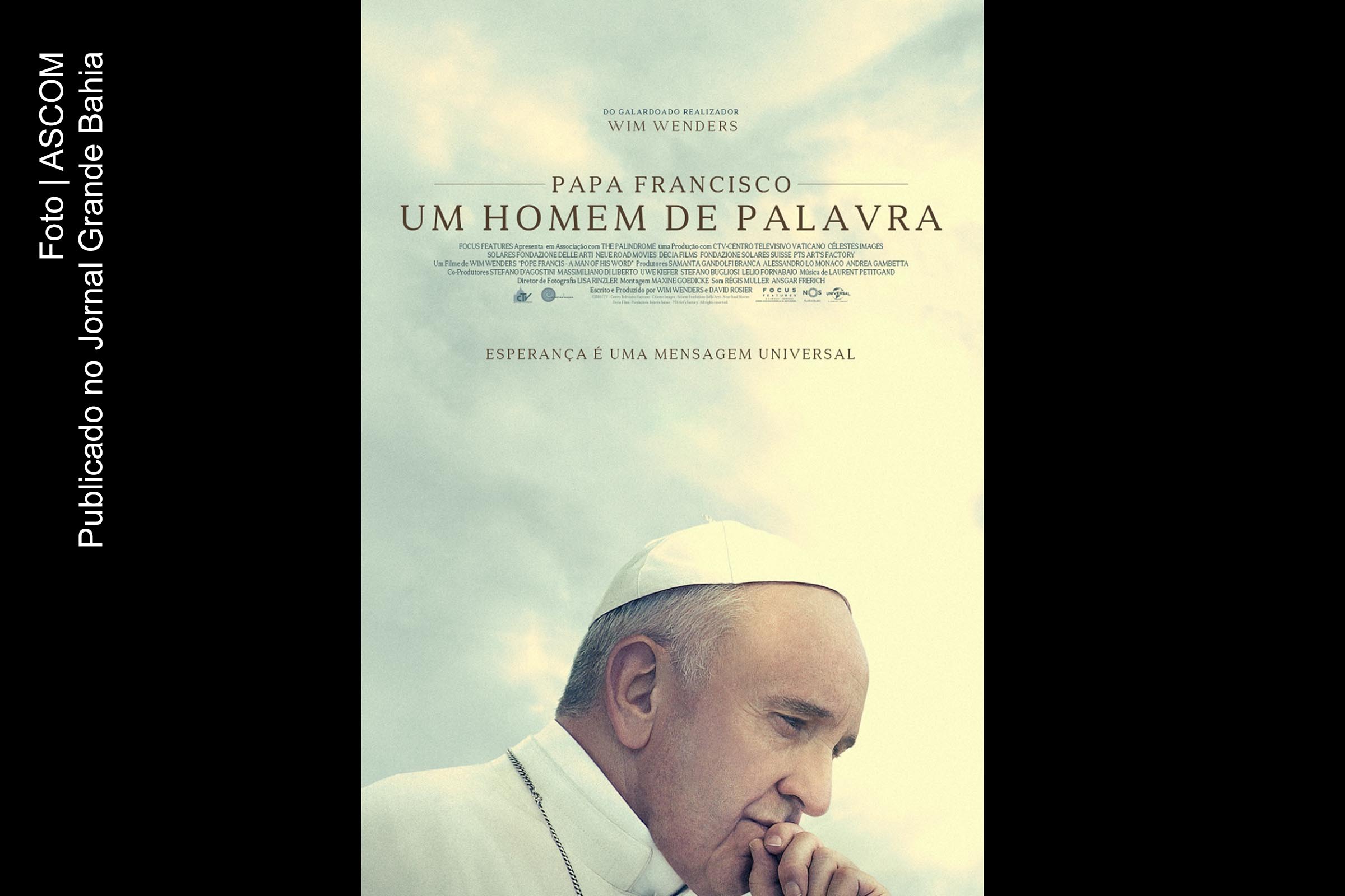 Filme documentário ‘Papa Francisco: um homem de palavra’ aborda respostas do líder religioso sobre questões globais