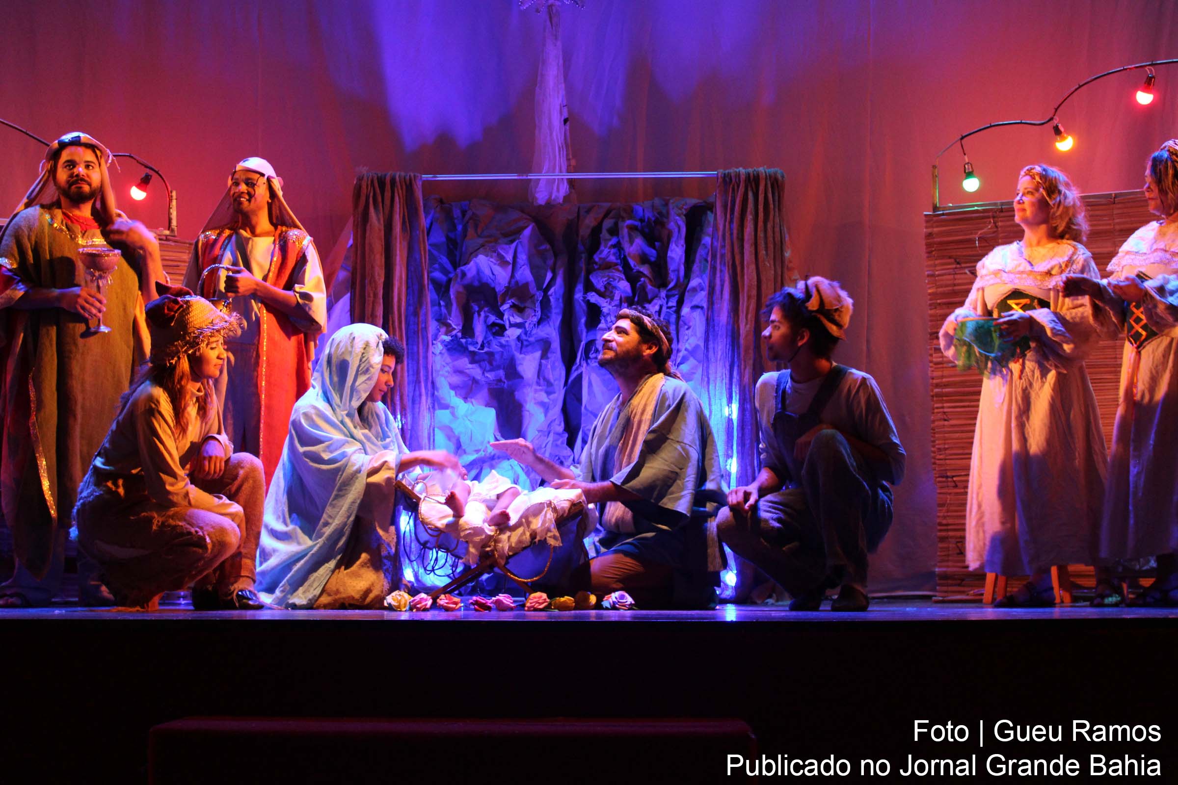 Cena do espetáculo 'A Estrela do Menino Rei'.