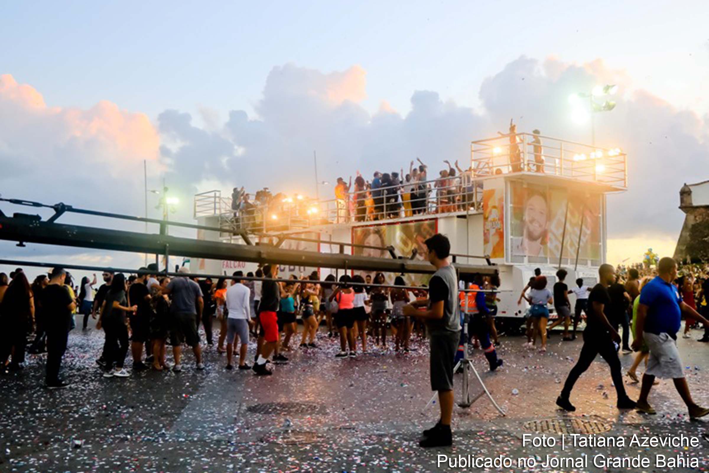 Gravações do último capítulo da novela segundo Sol, em Salvador.