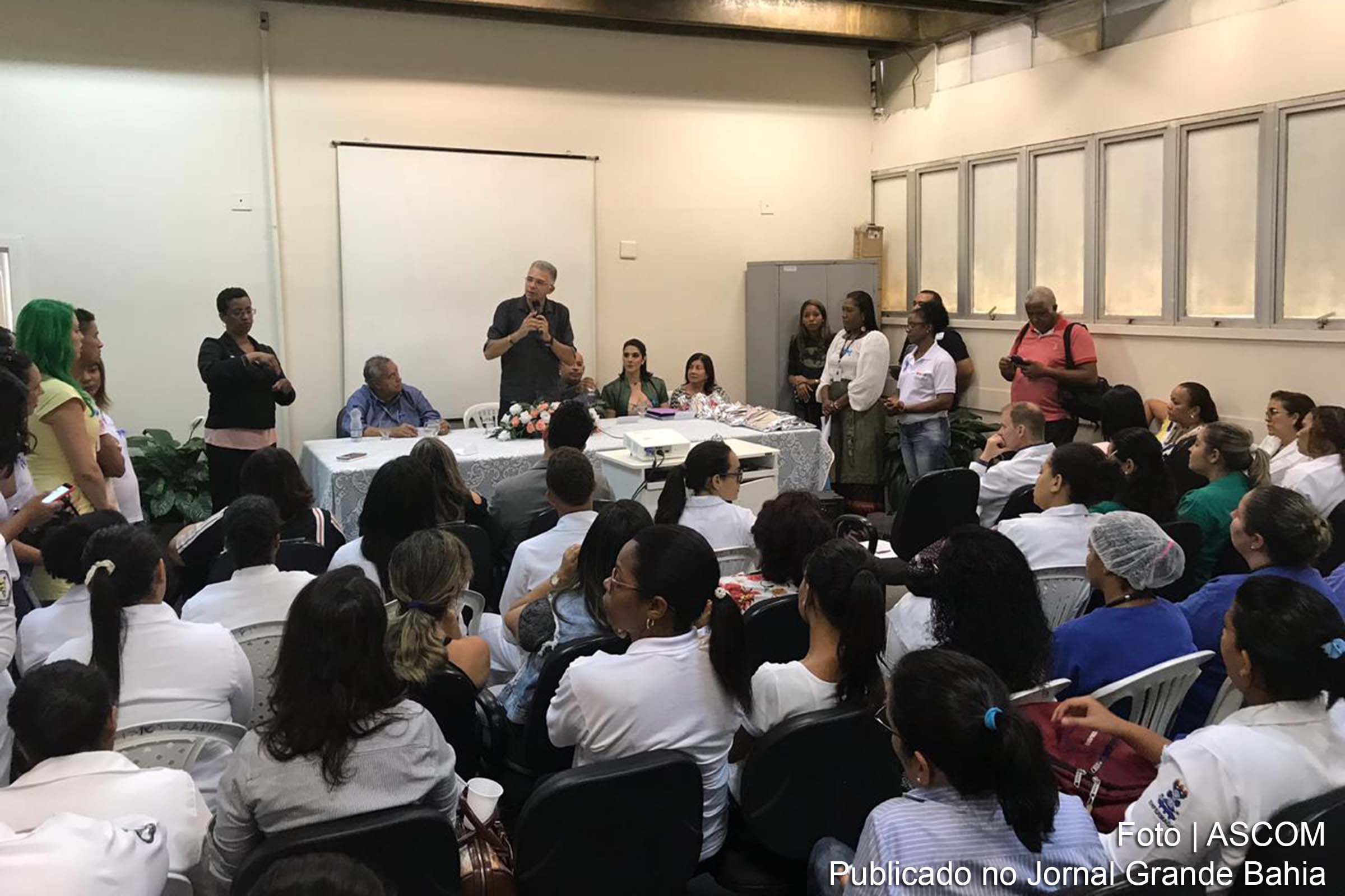 Lançamento do Serviço de Atendimento à Rede em Ambiências Hospitalares e Domiciliares no Hospital Geral Clériston Andrade.