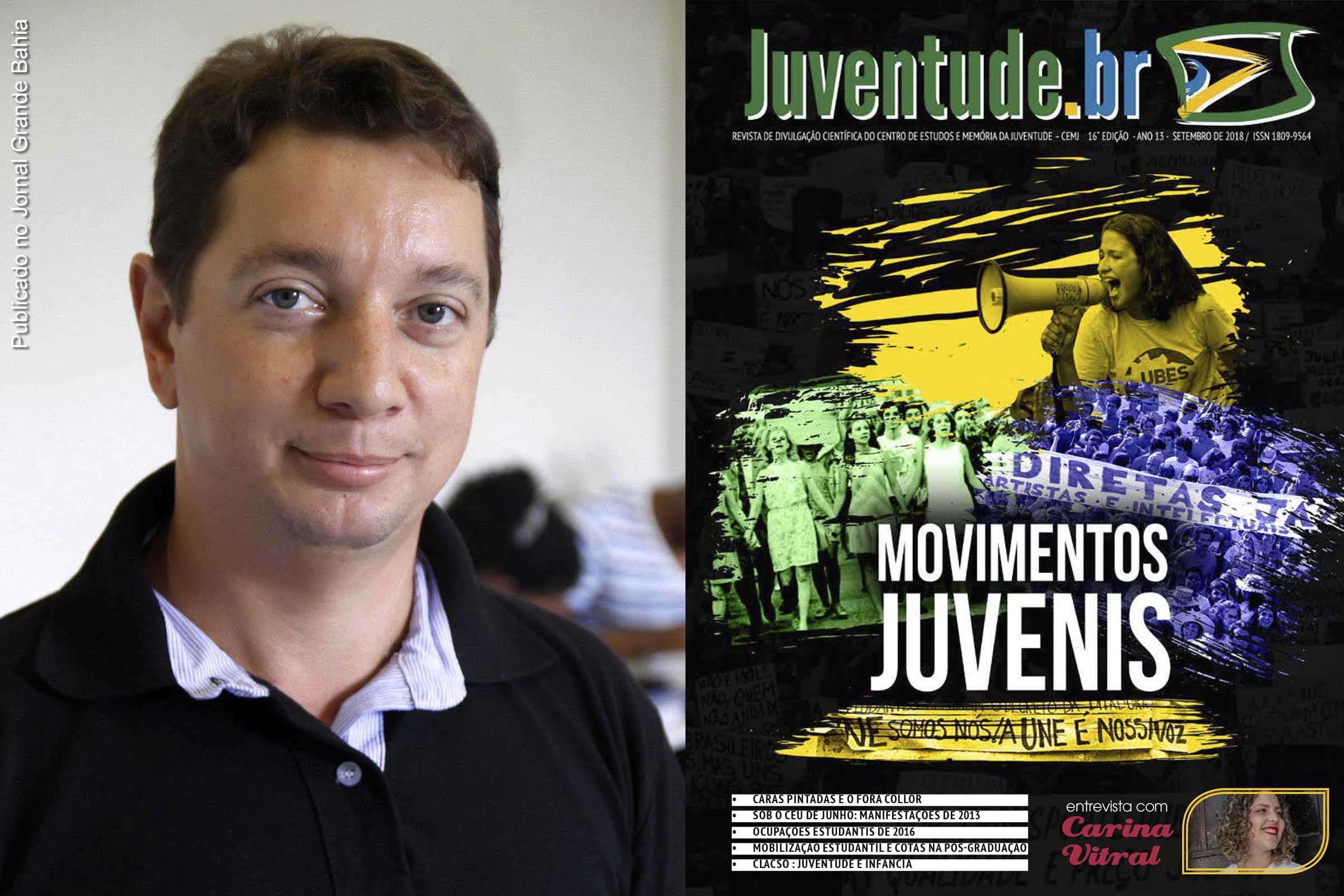 Dr. Nilson Weisheimer e a capa da 16º edição da revista Juventude.br.