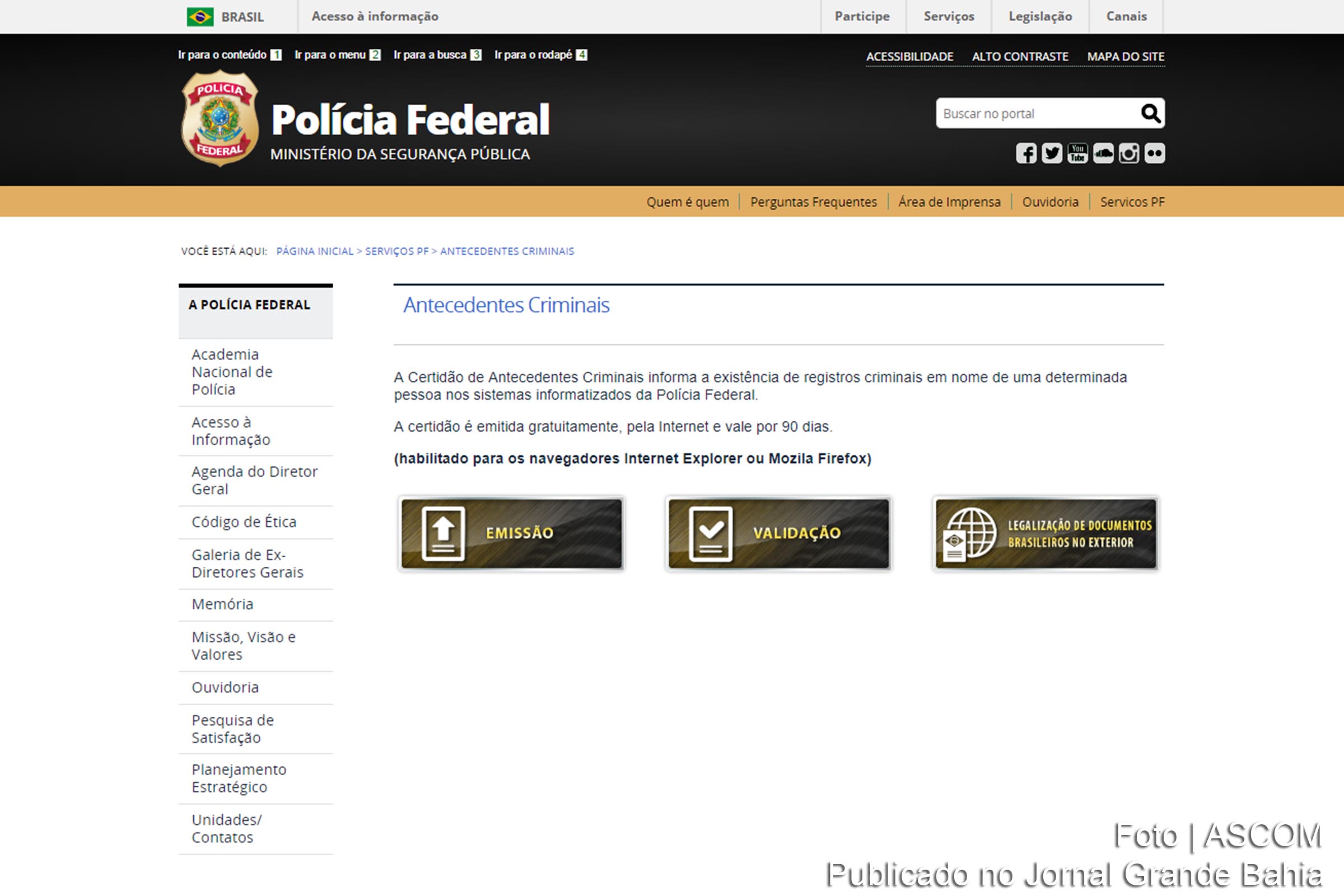 Registro nacional de antecedentes criminais | Por João Baptista Herkenhoff