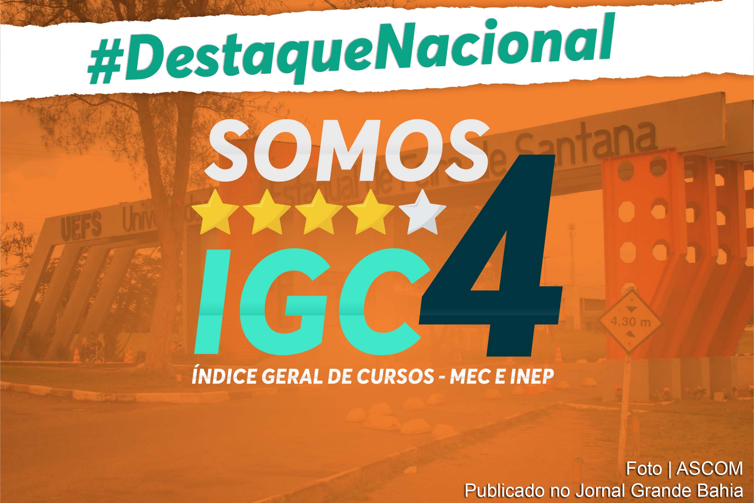Cartazanuncia Festaque Nacional do Índice geral de Cursos.