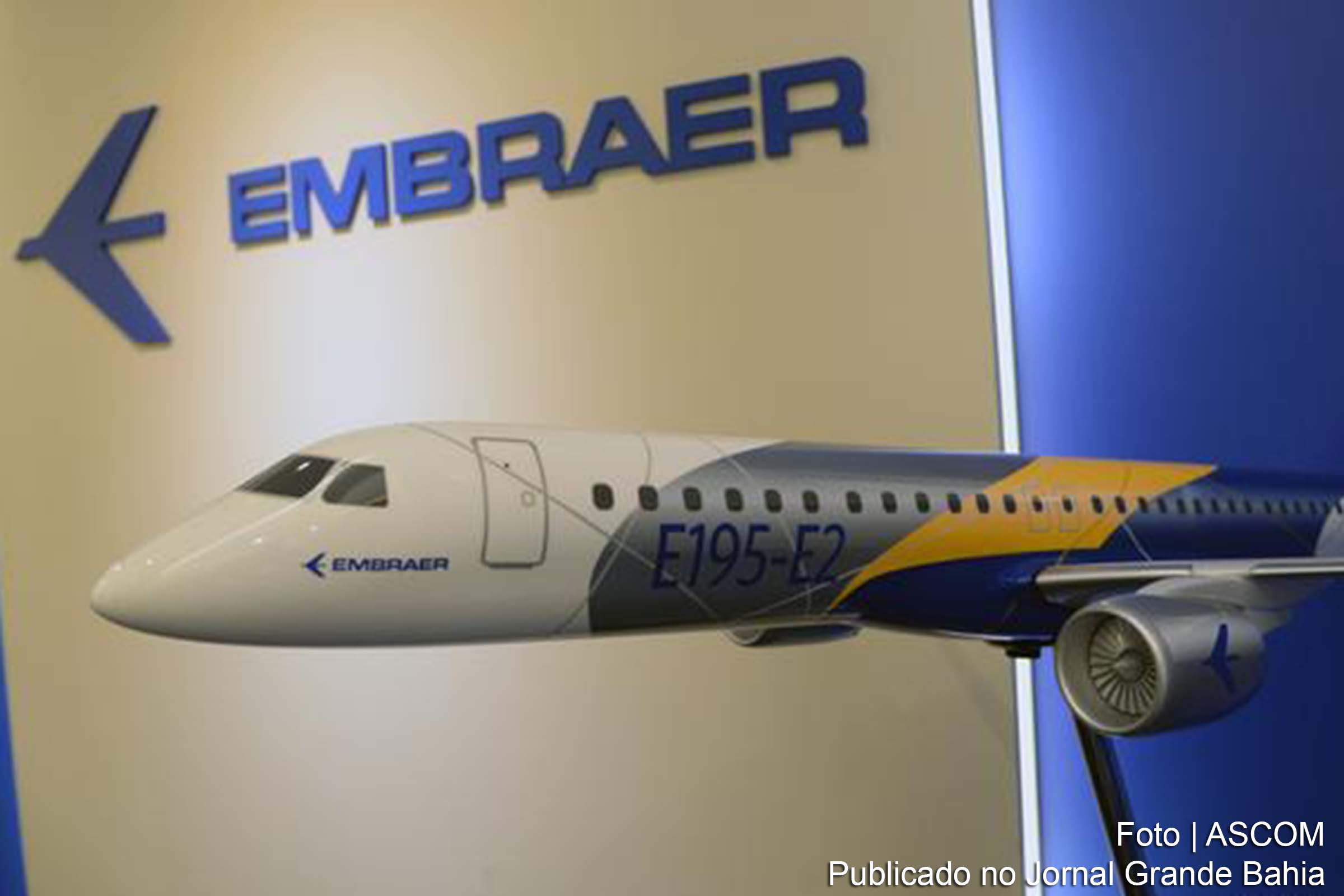 Embraer é a terceira maior fabricante de aviões do mundo.