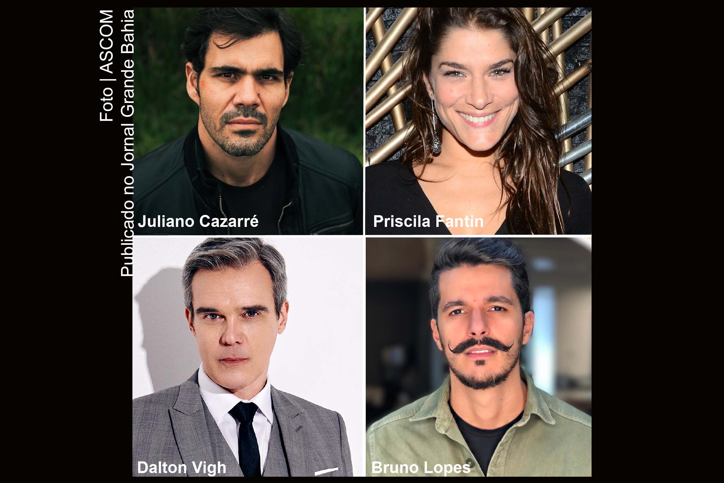 Juliano Cazarré, Priscila Fantin, Dalton Vigh e Bruno Lopes participam da edição 2019 da Paixão de Cristo de Nova Jerusalém.