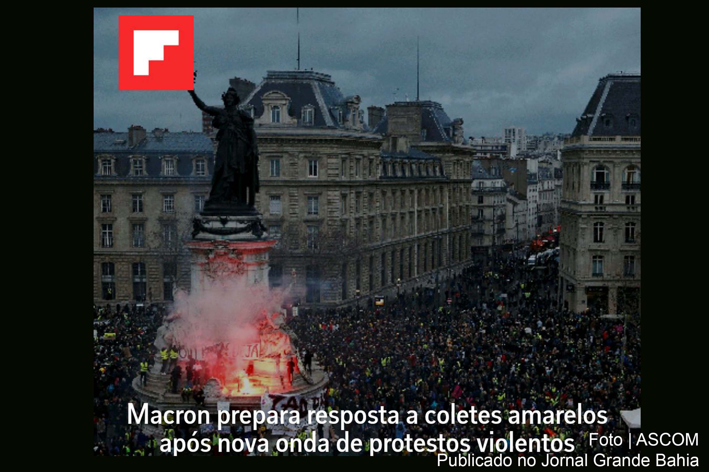 Macron prepara resposta a coletes amarelos após nova onda de protestos violentos