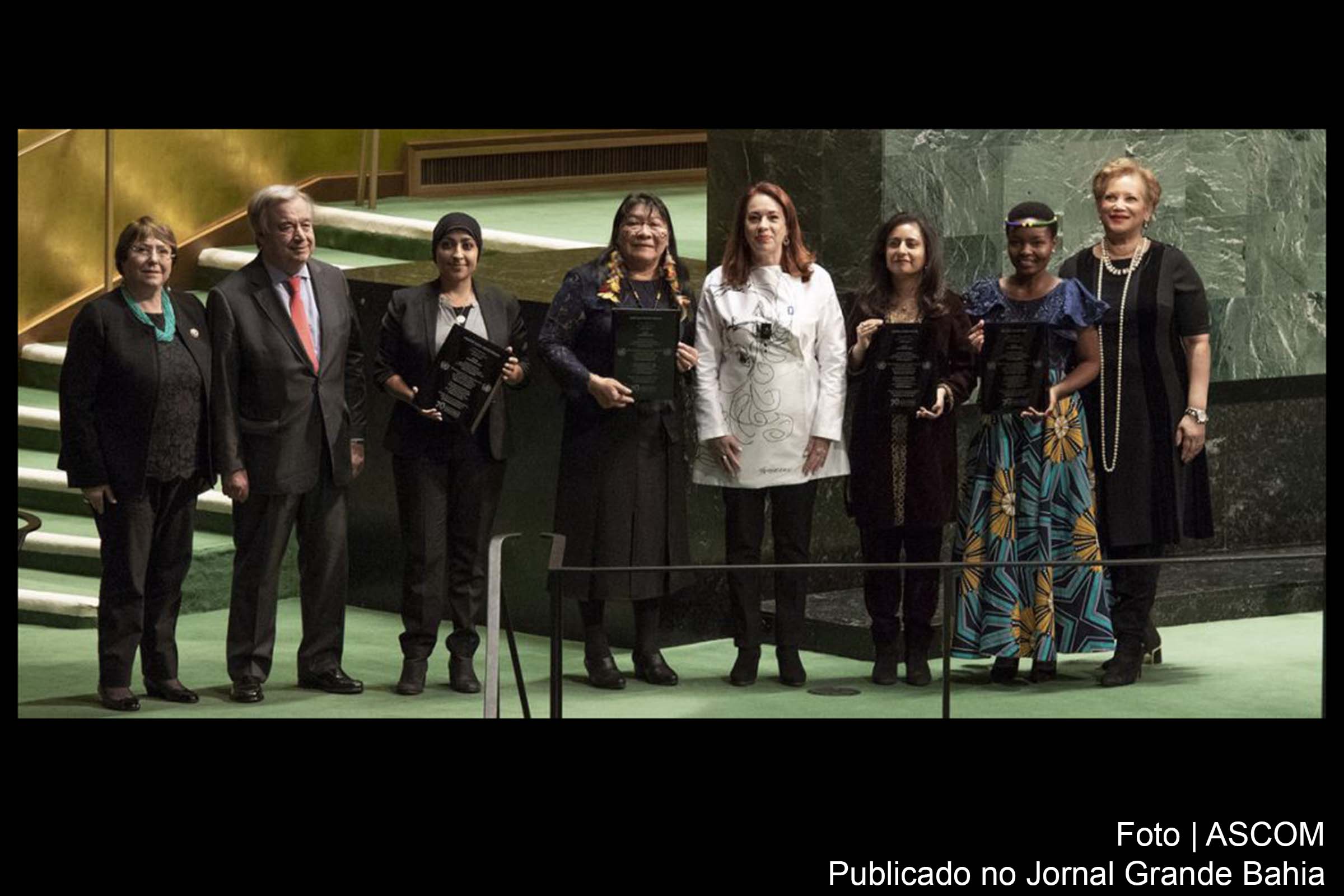 Na ONU, brasileira Joenia Wapichana recebe o Prêmio de Direitos Humanos 2018.