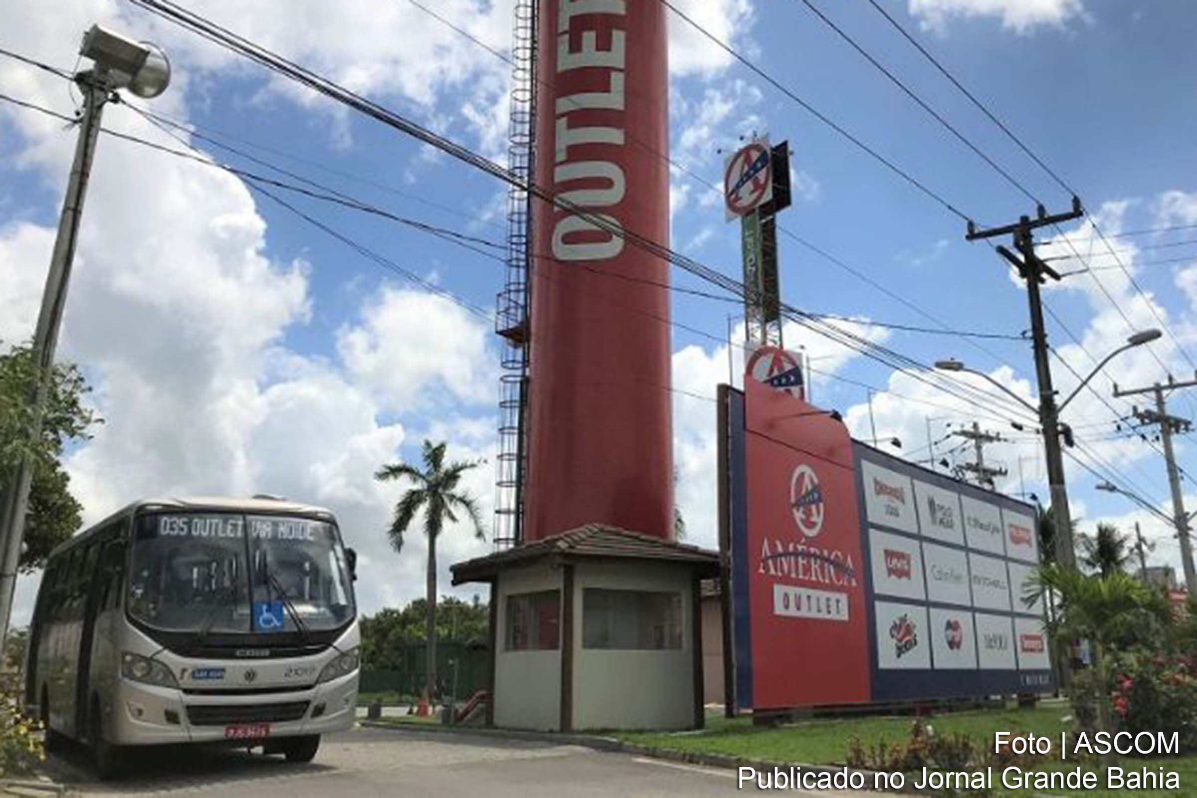 Nova linha de transporte público urbano atende o empreendimento comercial América Outlet.