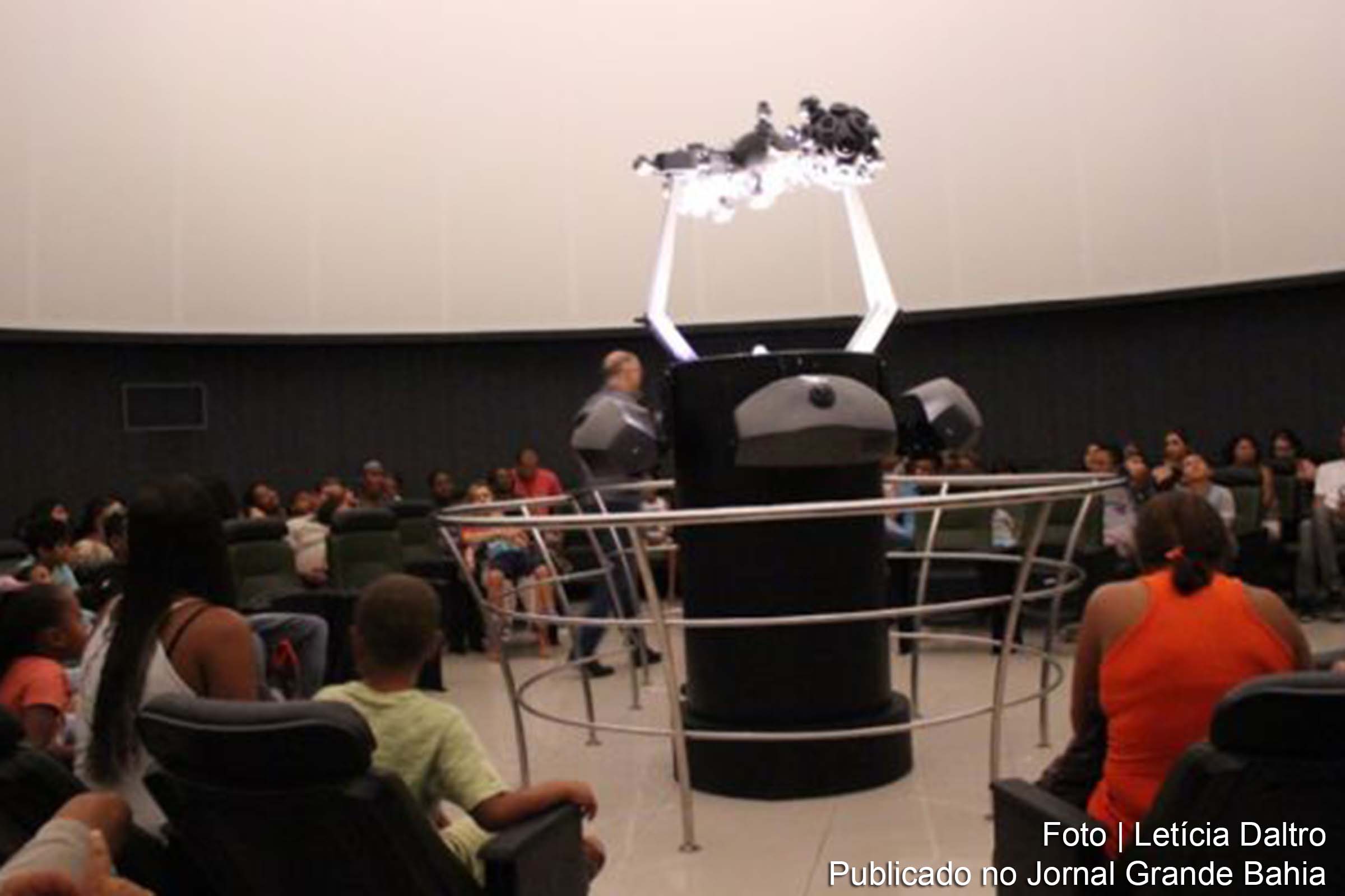 Cúpula do planetário do Museu Parque do Saber, em Feira de Santana.