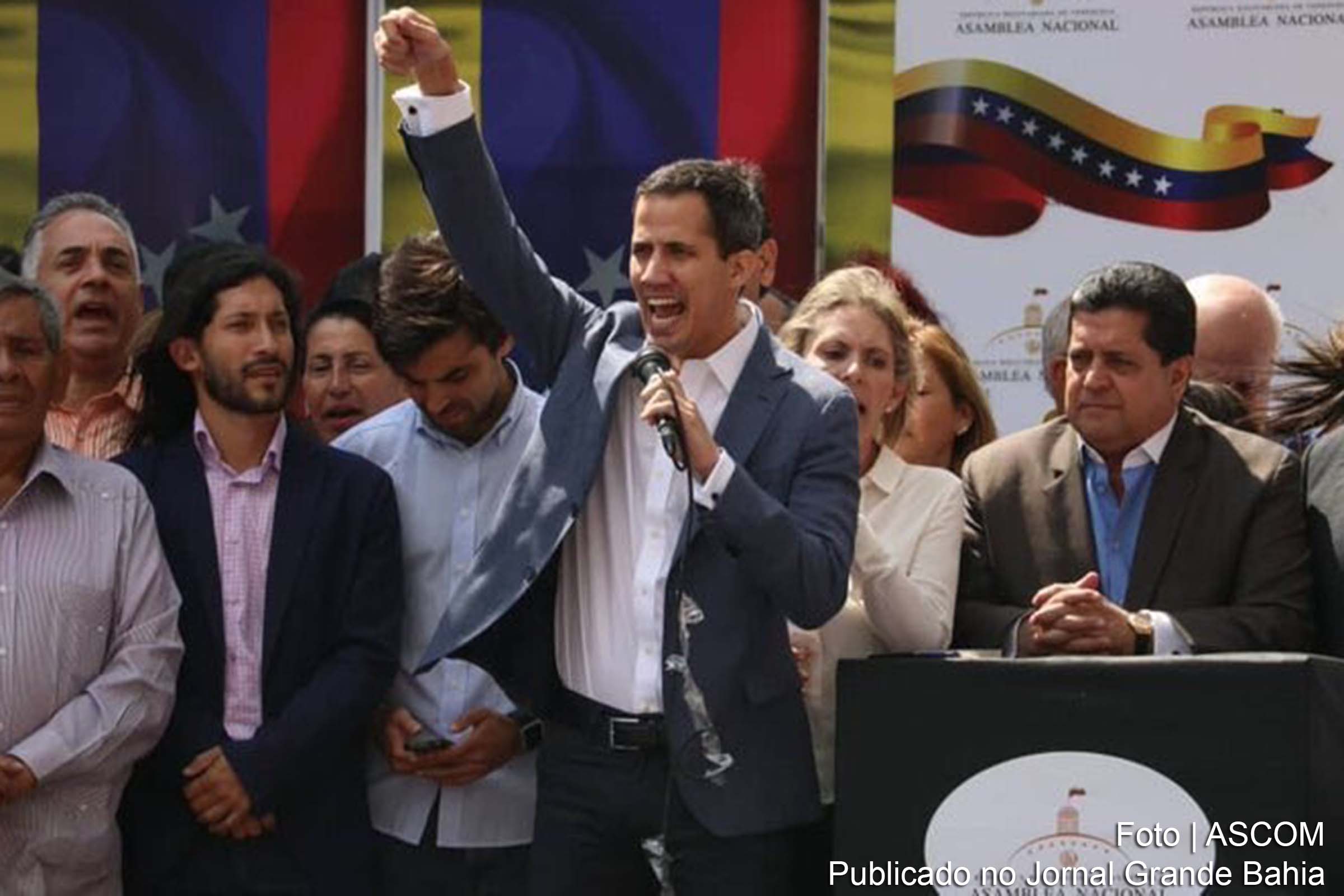 Juan Guaidó se declarou presidente interino da Venezuela e recebeu apoio dos países-membros da OEA.