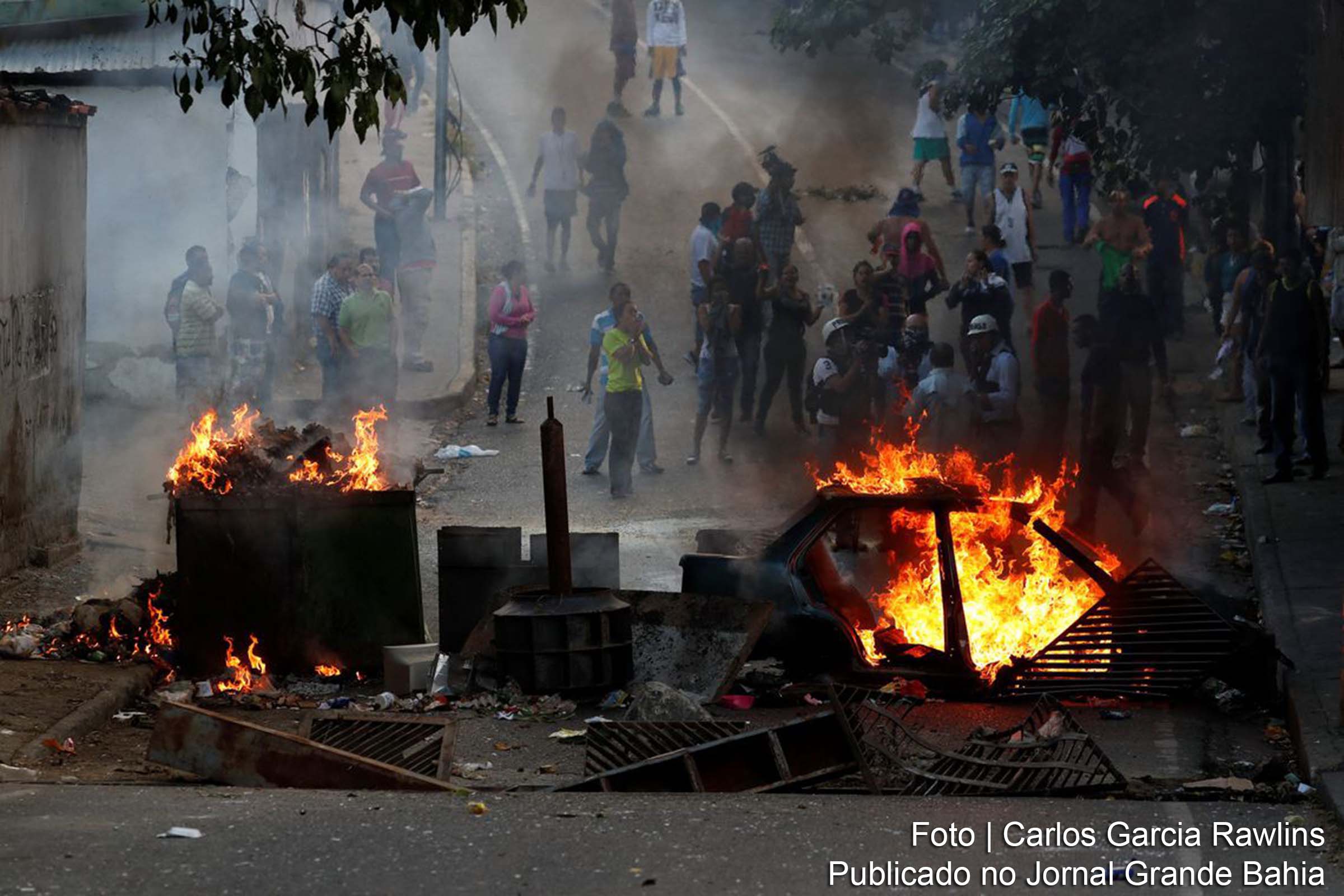 Protestos contra o presidente venezuelano, Nicolás Maduro.