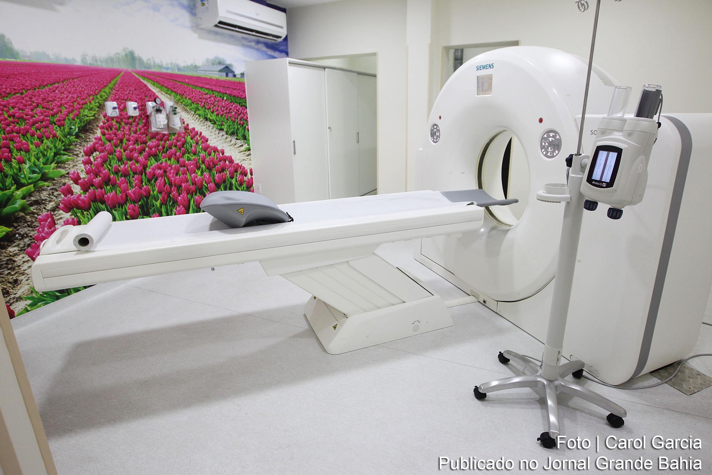 Tomógrafo no Hospital Manoel Victorino. Unidade de saúde funciona em Salvador.