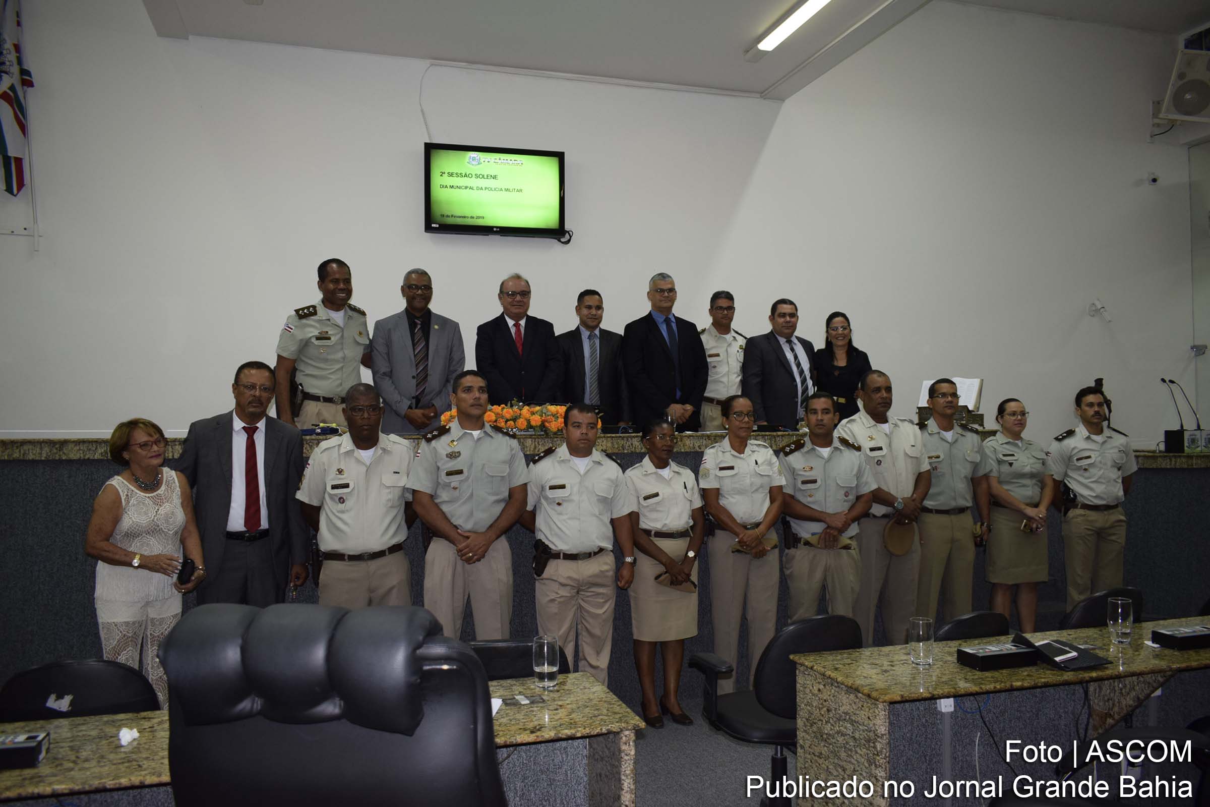 Câmara Municipal realizou sessão comemorativa ao Dia Municipal da Polícia Militar.