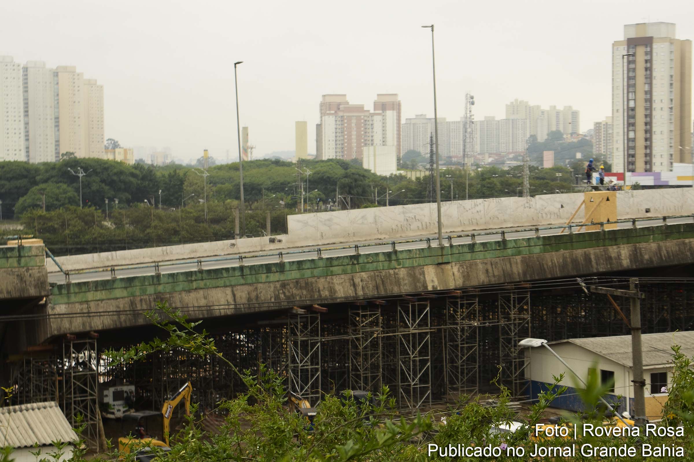Parte do viaduto da Marginal Pinheiros, em São Paulo, desabou no dia 15 de novembro de 2018.