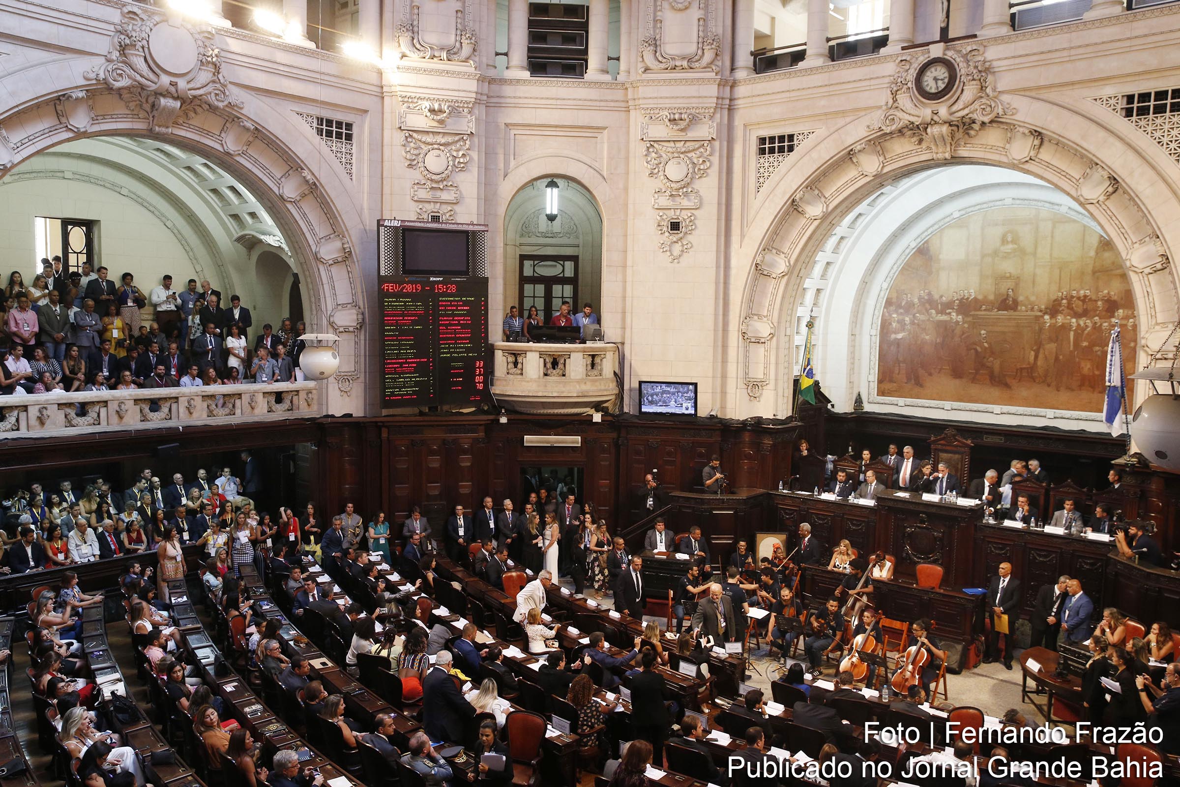 Plenário da Assembleia Legislativa do Rio de Janeiro (ALERJ).