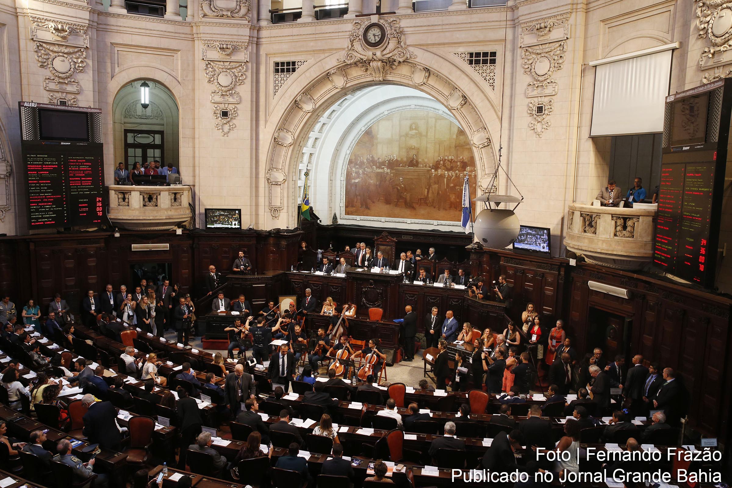 Plenário da Assembleia Legislativa do Rio de Janeiro (ALERJ).